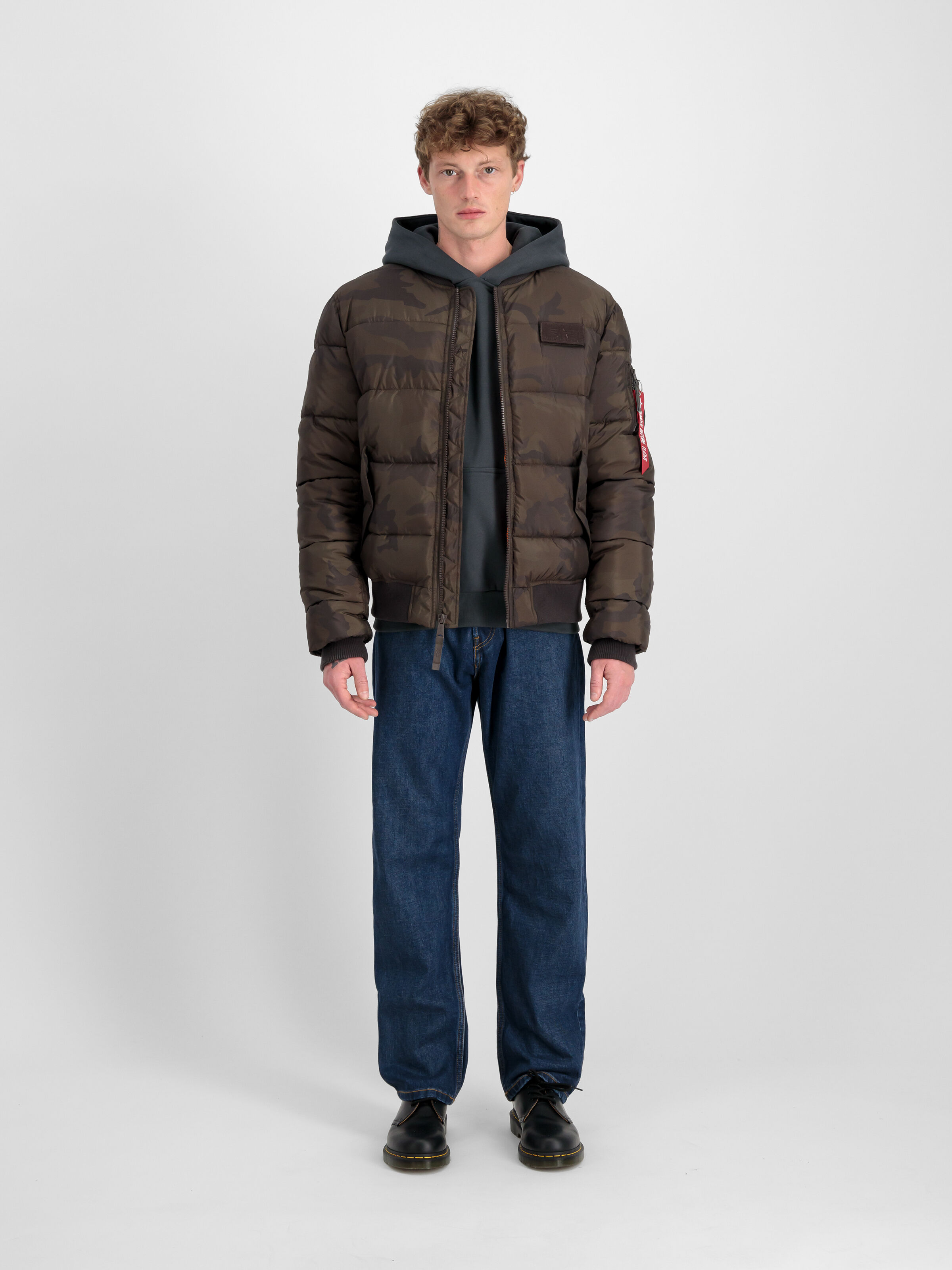 MA-1 Puffer Bomber Camo Bomber Jacket dark olive camo 138116C_415_2_model_00001_129533