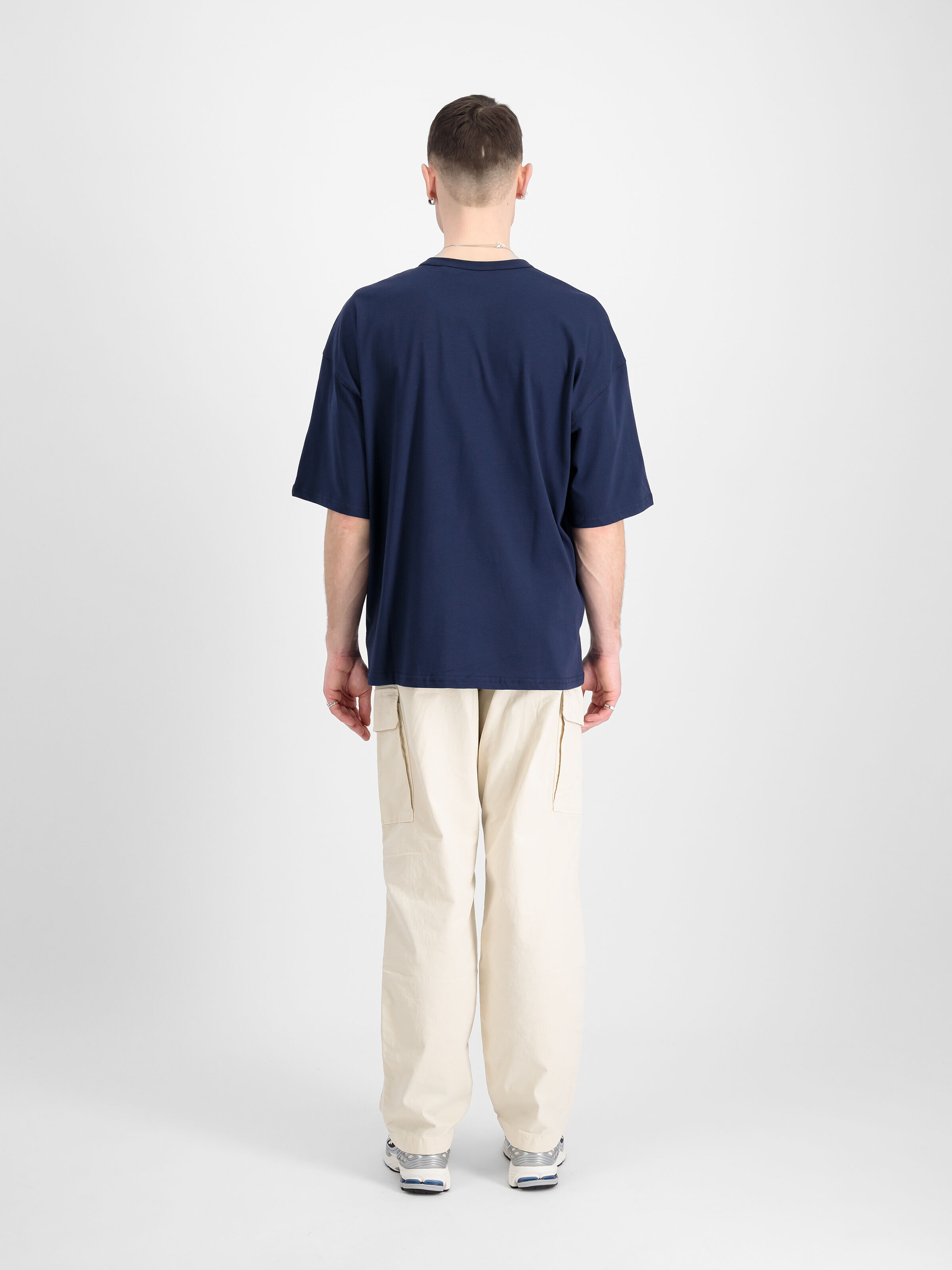 Alpha Essentials Rubber Logo T-Shirt ultra navy 146504_697_2_model_00002_99680