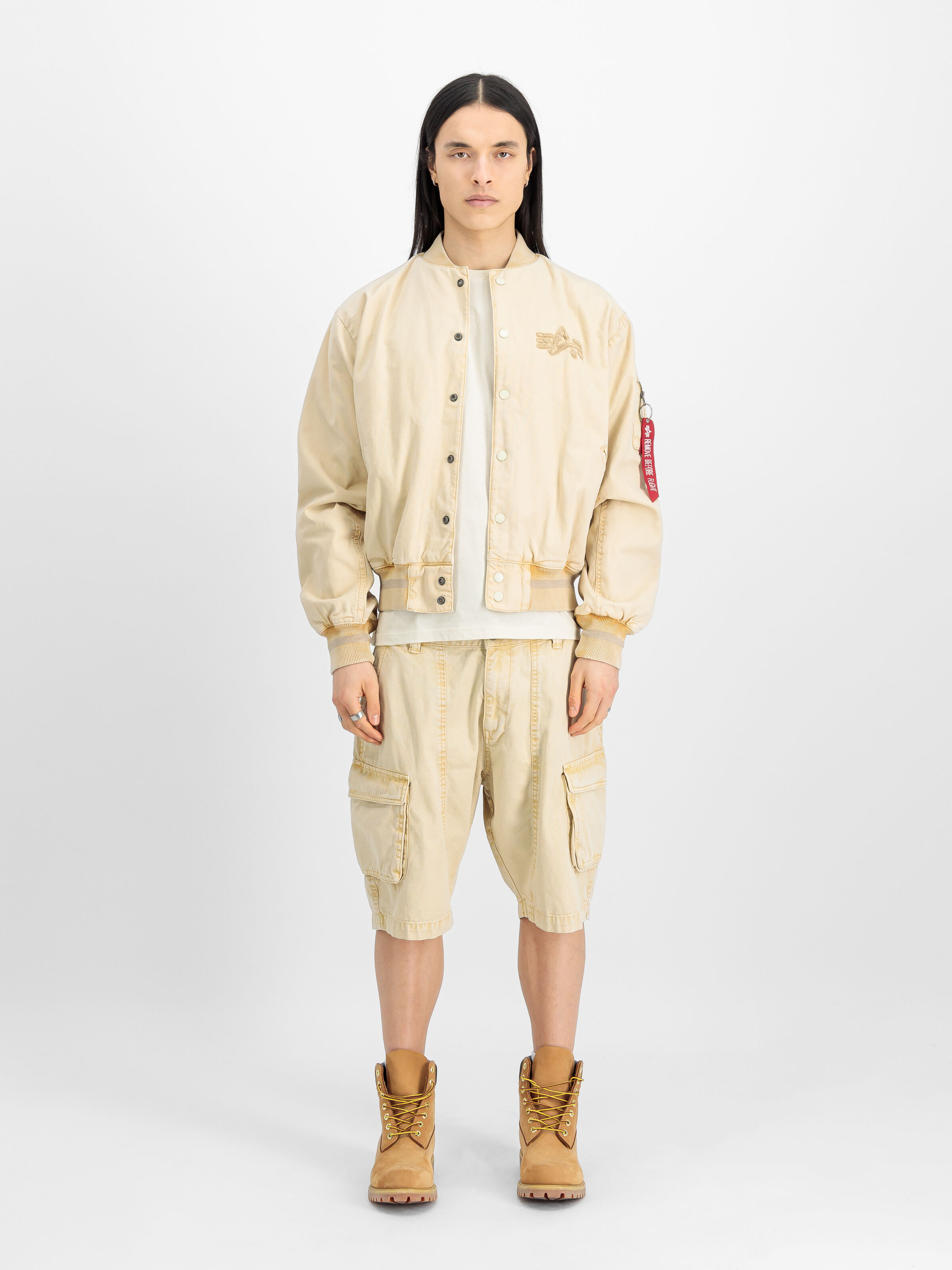 Coach Back Embroidery Light Bomber Jacket vintage white 156144_300_2_model_00001_149495