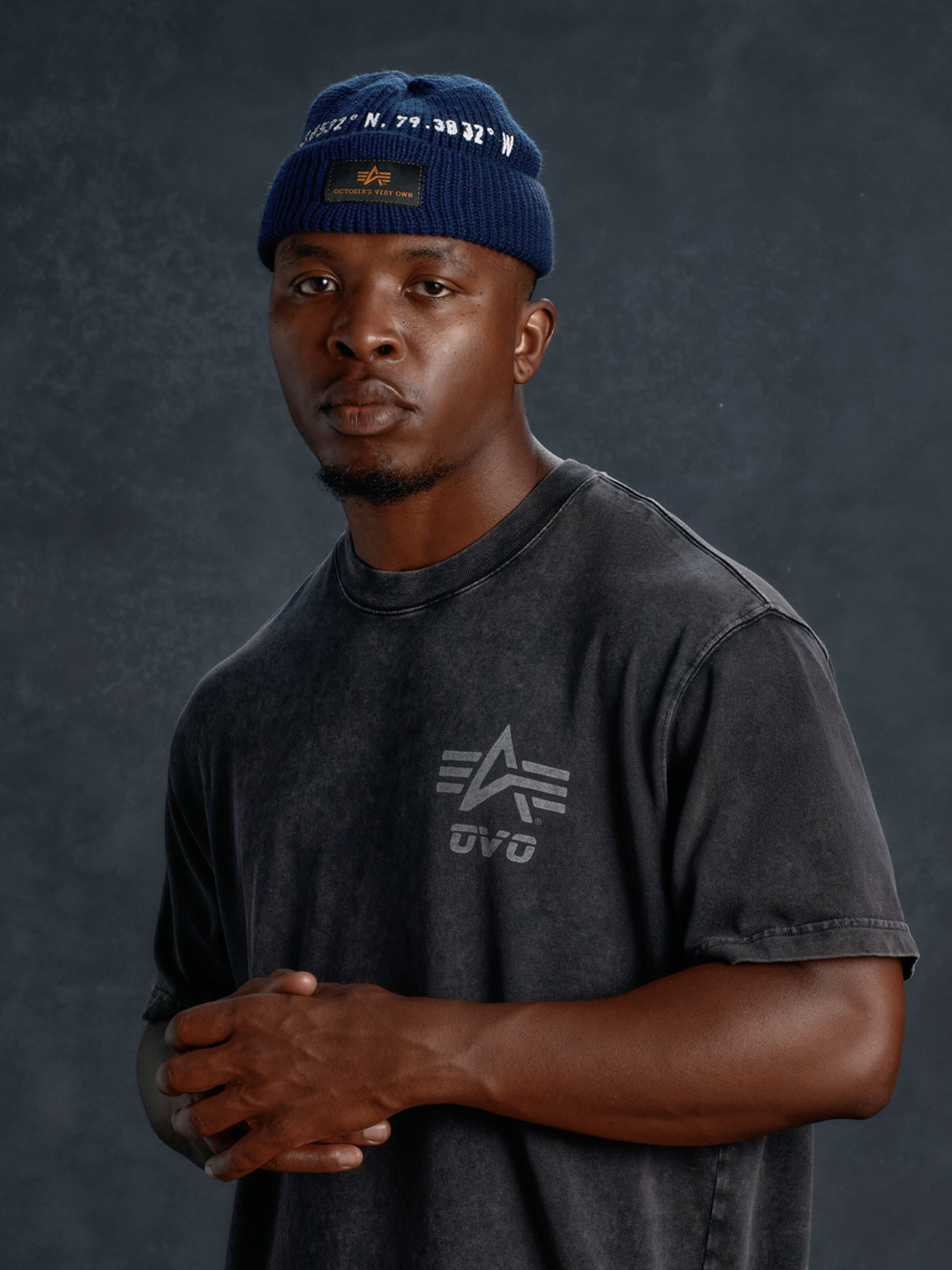 ALPHA x OVO Watch Cap rep.blue 258013_07_2_model_00001_195868