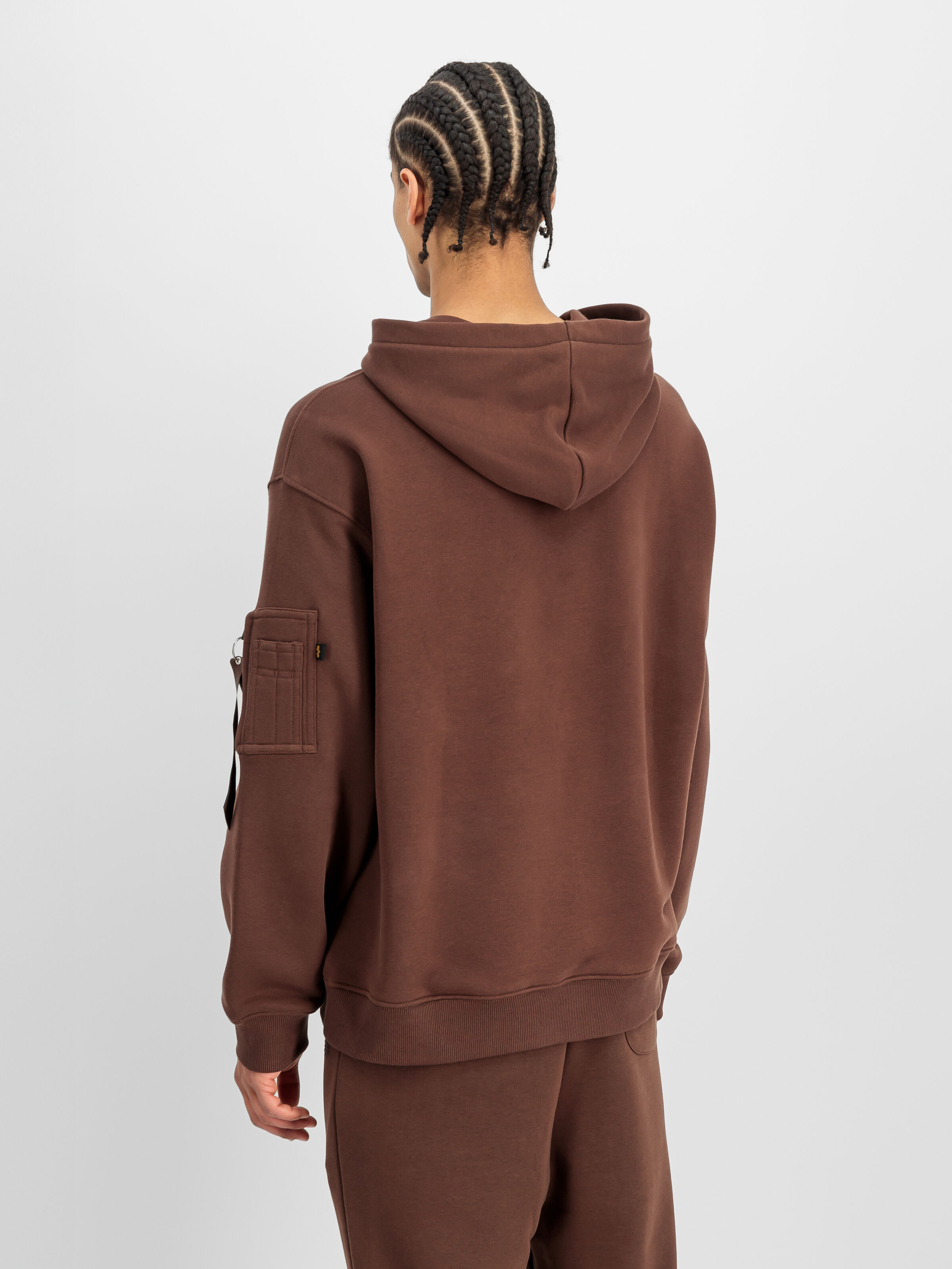 Dye To Match Mid Logo Hoodie powder brown 268337_204_2_model_00003_236835