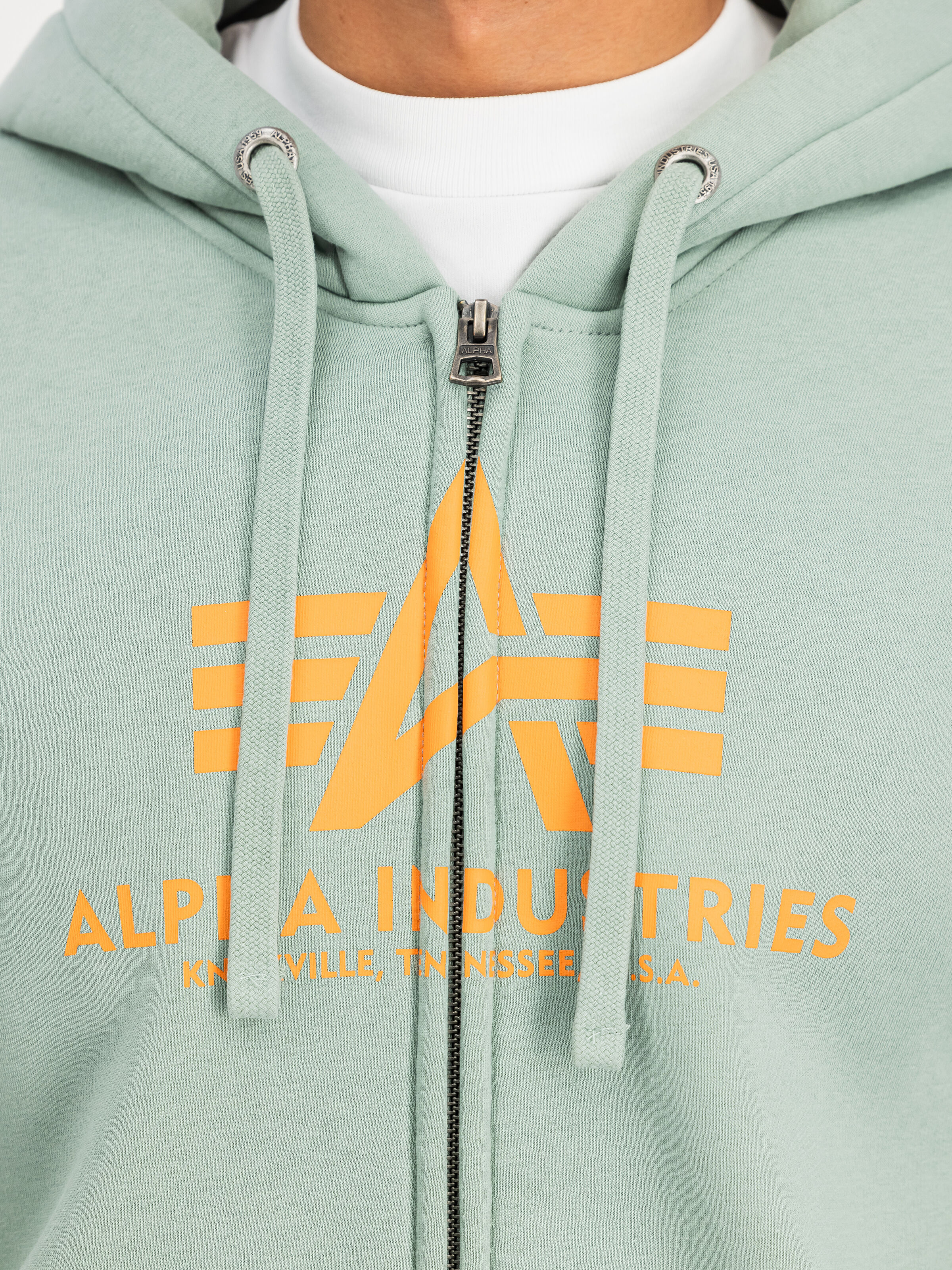 Basic Big Logo Zip Hoodie frost green 178325_30_3_detail_00001_197584