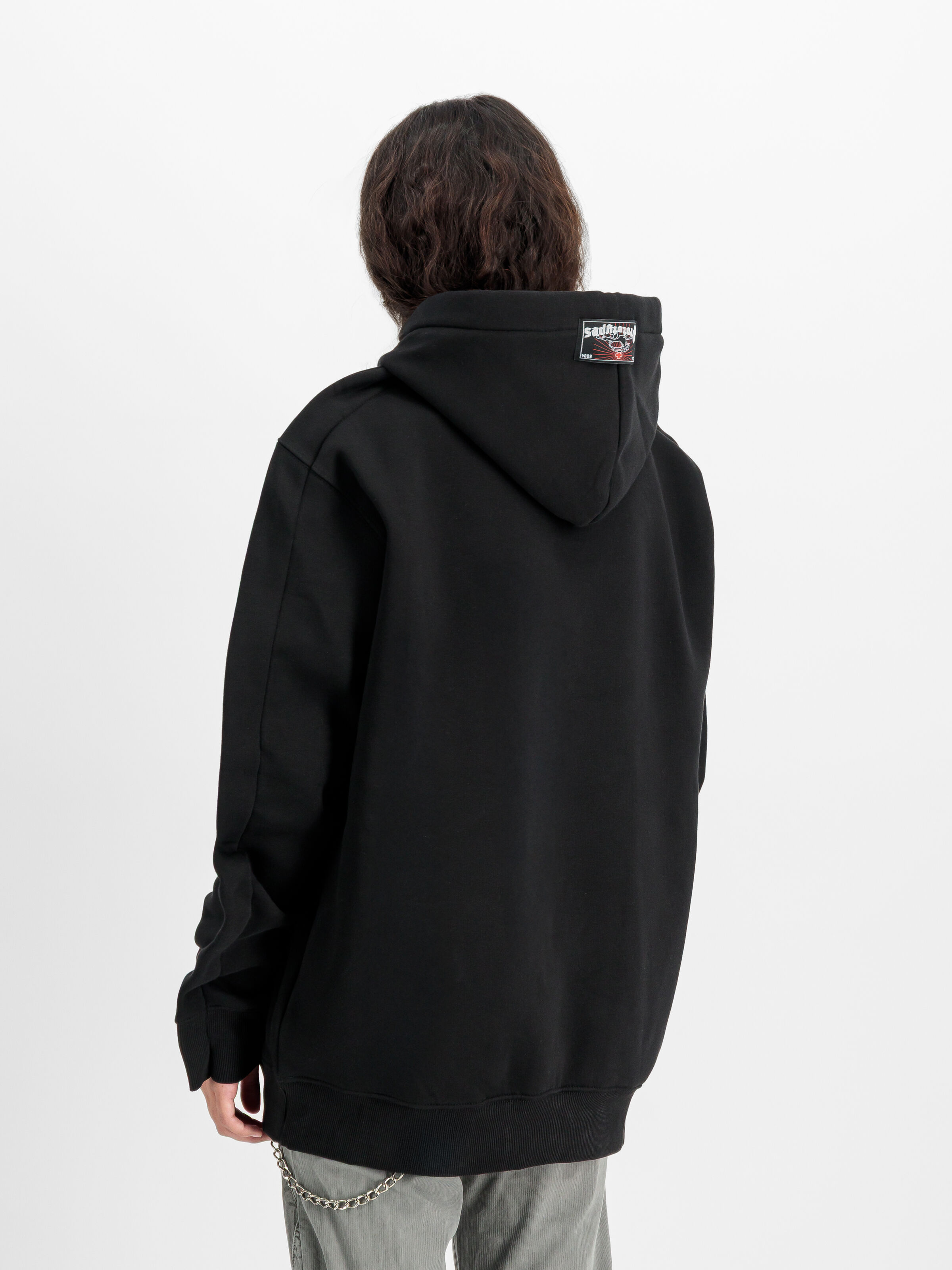 ALPHA x PROTOTYPES Logo Hoodie black 258365_03_2_model_00006_224055