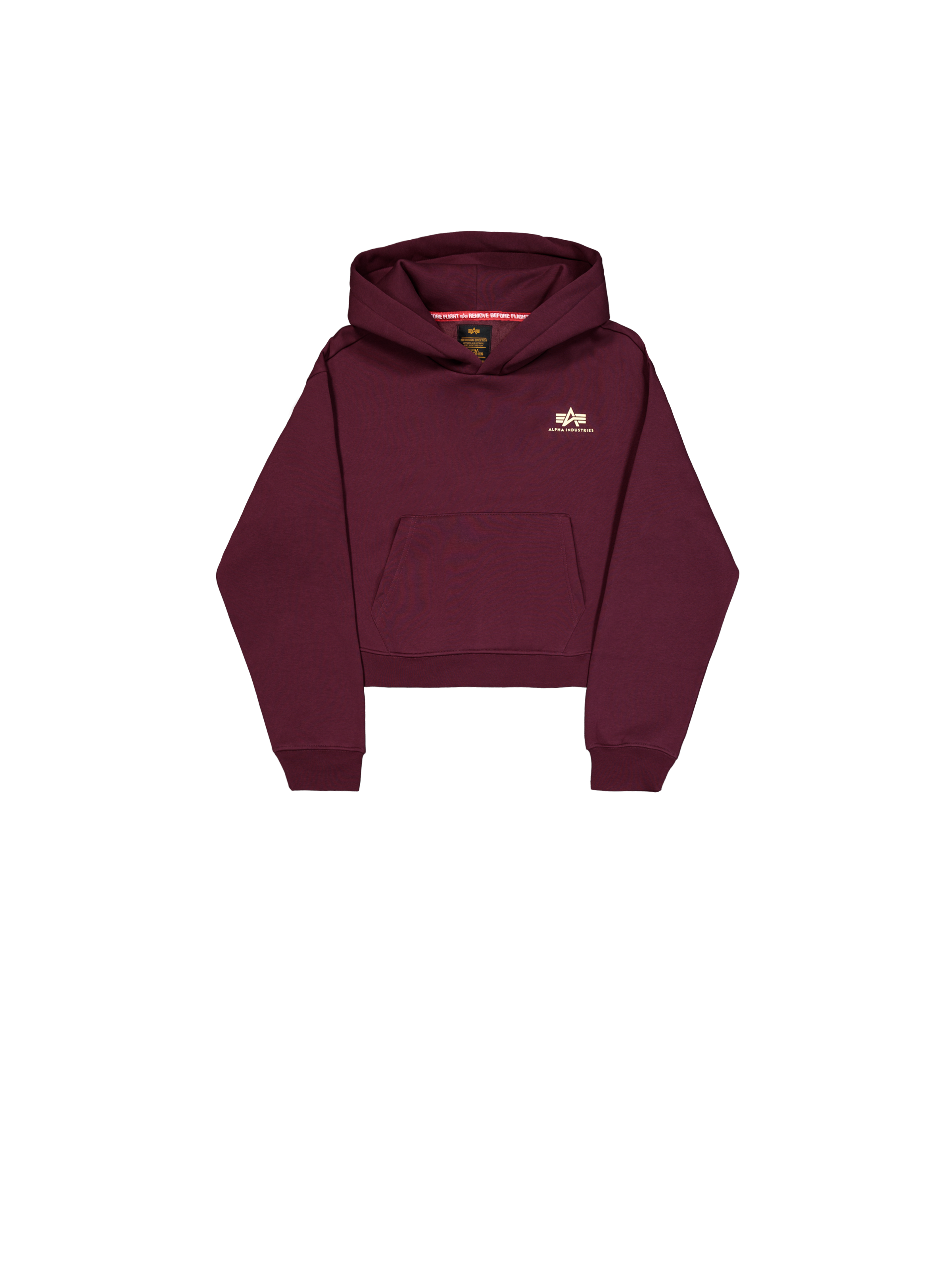 Basic Small Logo Hoodie Women dark cherry 258041_608_1_flatlay_00001_165963.png