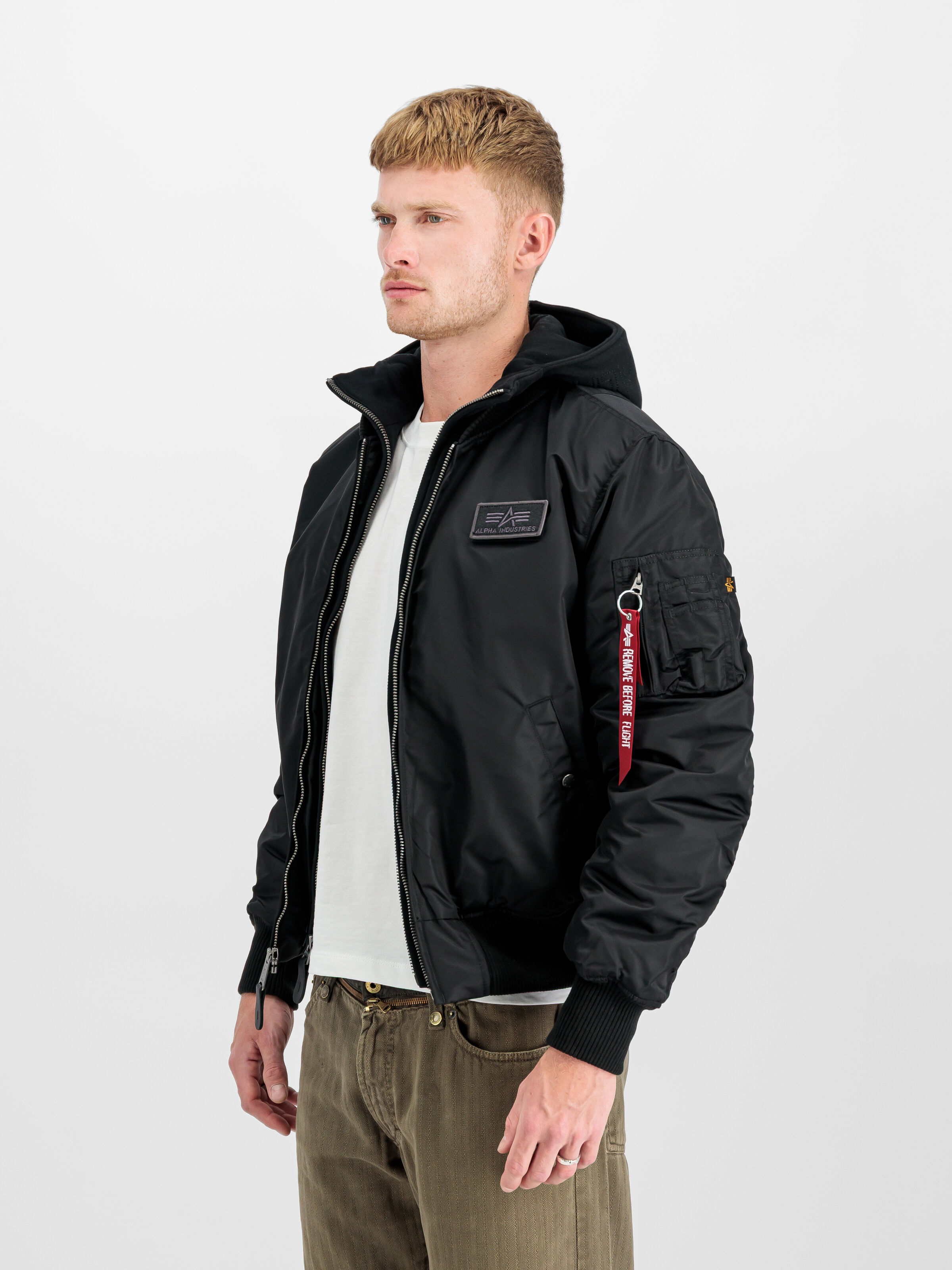 MA-1 D-Tec Hood Bomber Jacket black/black 183110_515_2_model_00002_191730