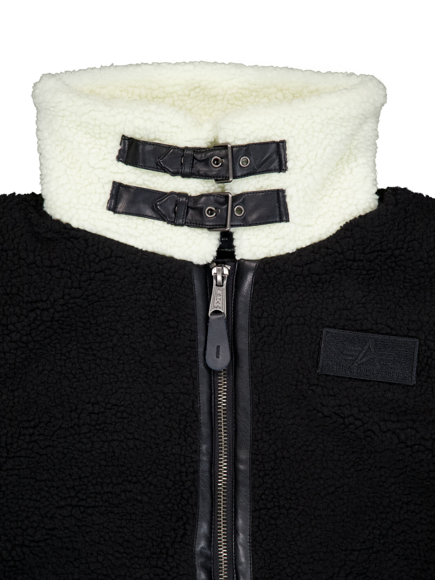 B-3 Teddy Bomber Jacket black/white 118118_95_00003_124305