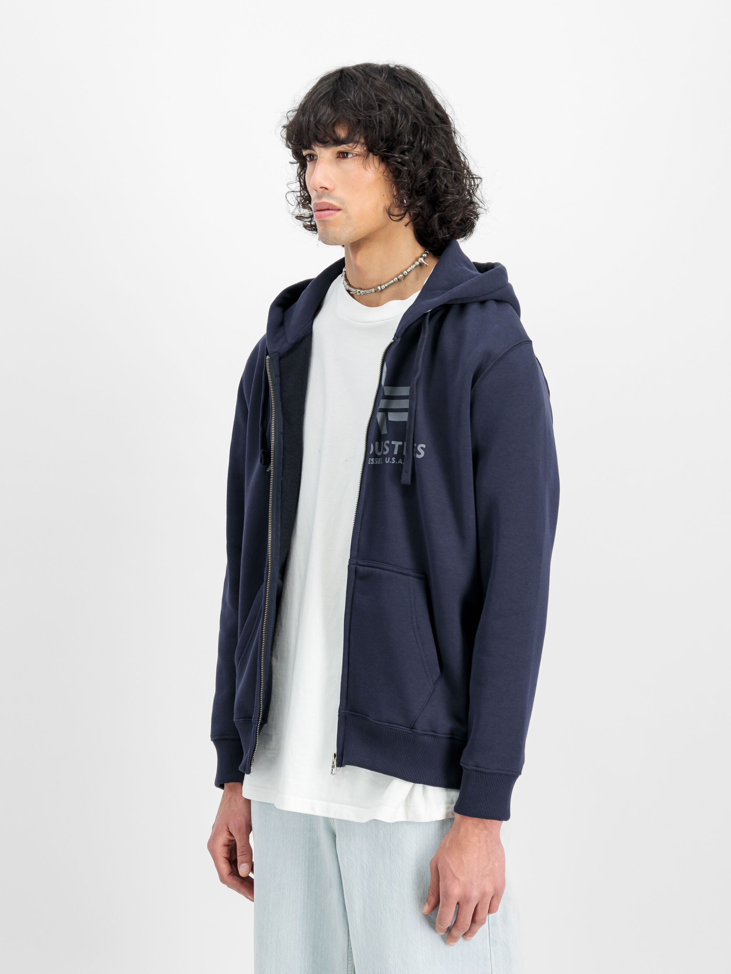 Basic Big Logo Zip Hoodie rep.blue 178325_07_2_model_00003_128179
