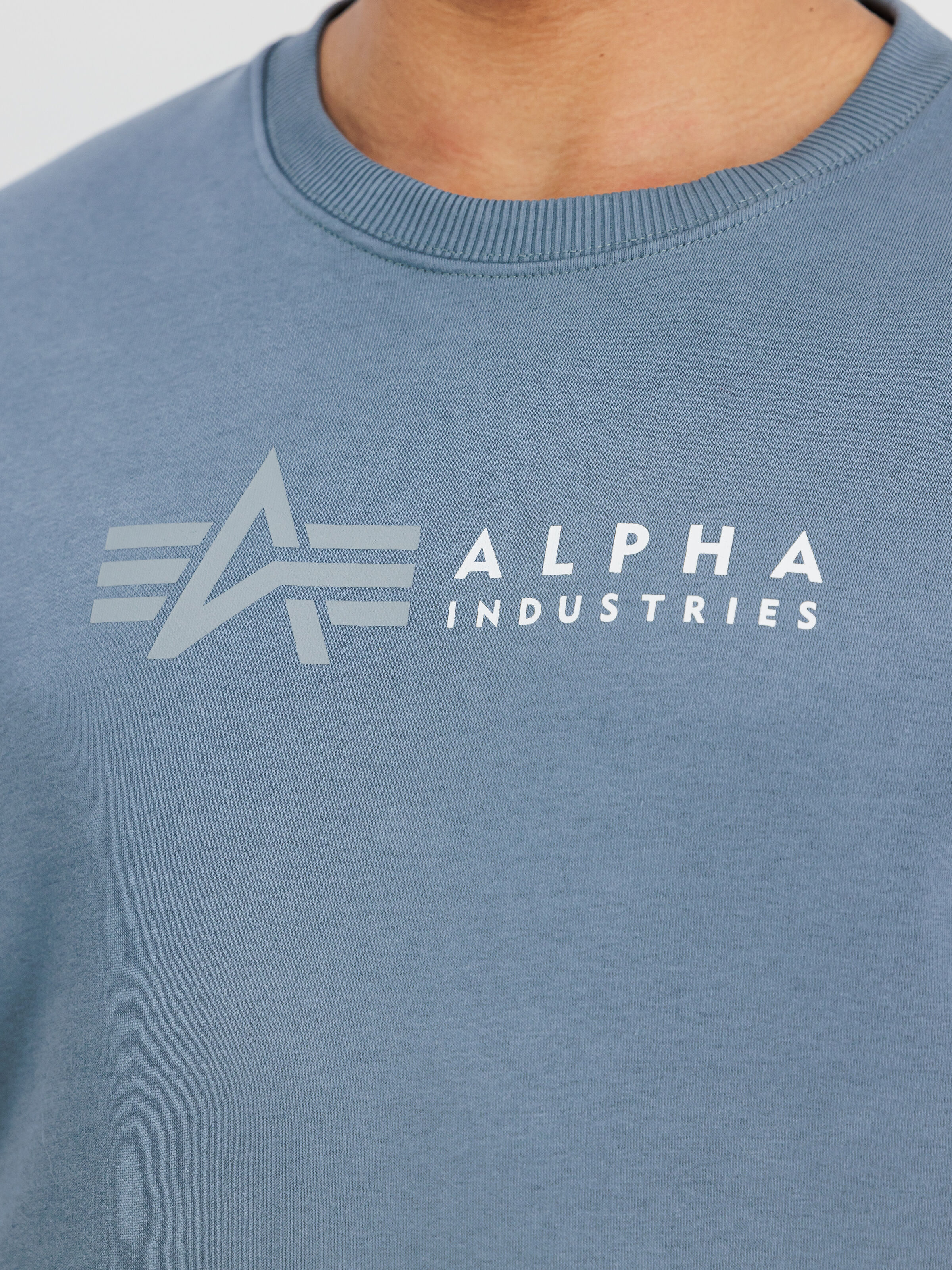 Alpha Label Sweatshirt denim blue 118312_439_3_detail_00001_162509