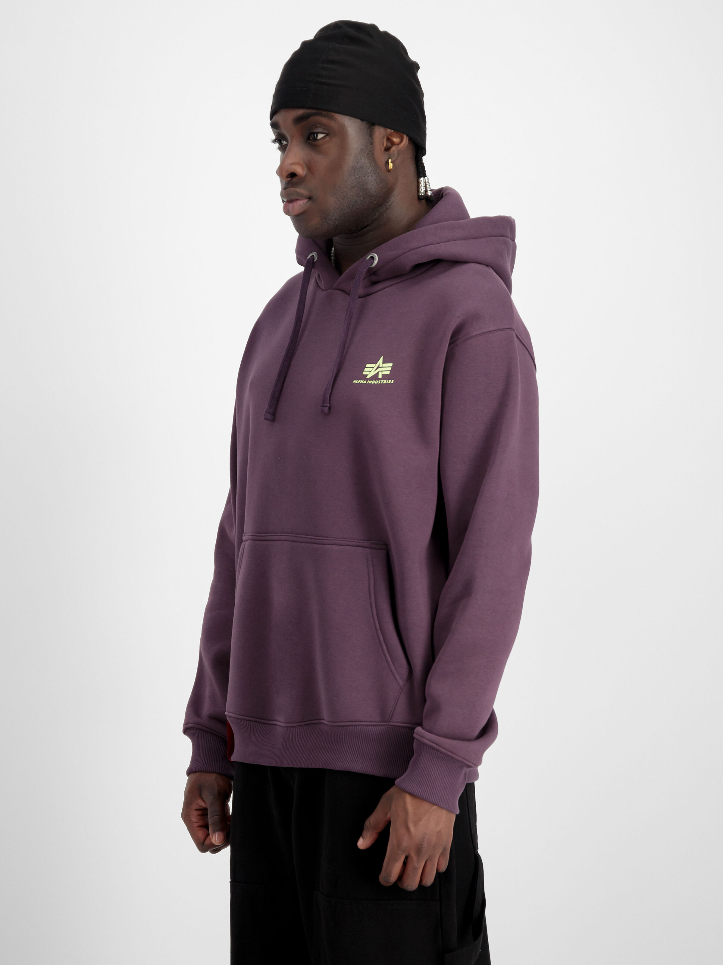 Basic Small Logo Hoodie Plum 196318_719_2_model_00003_107408