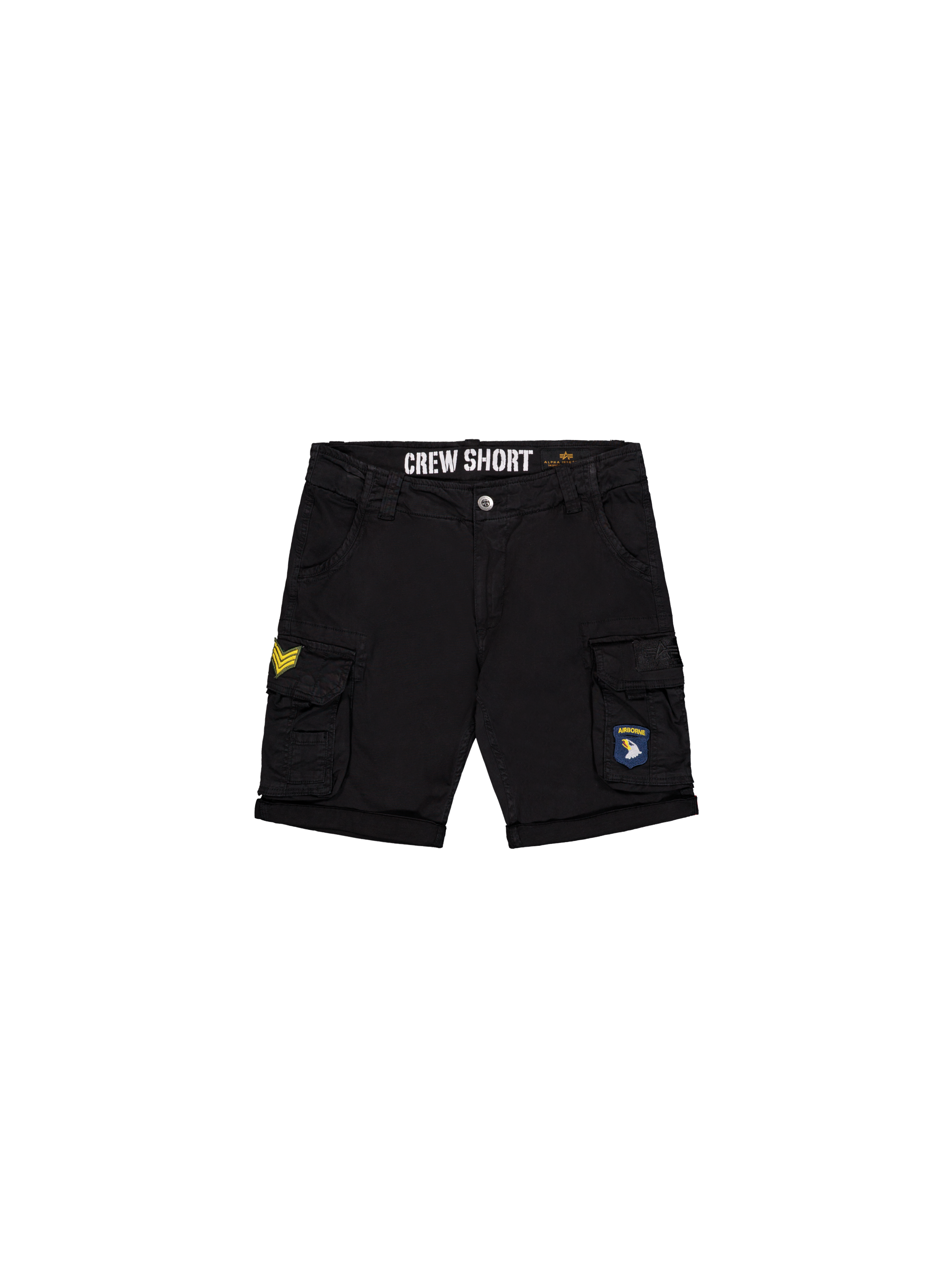 Crew Patch Short black 186209_03_1_flatlay_00001_198672