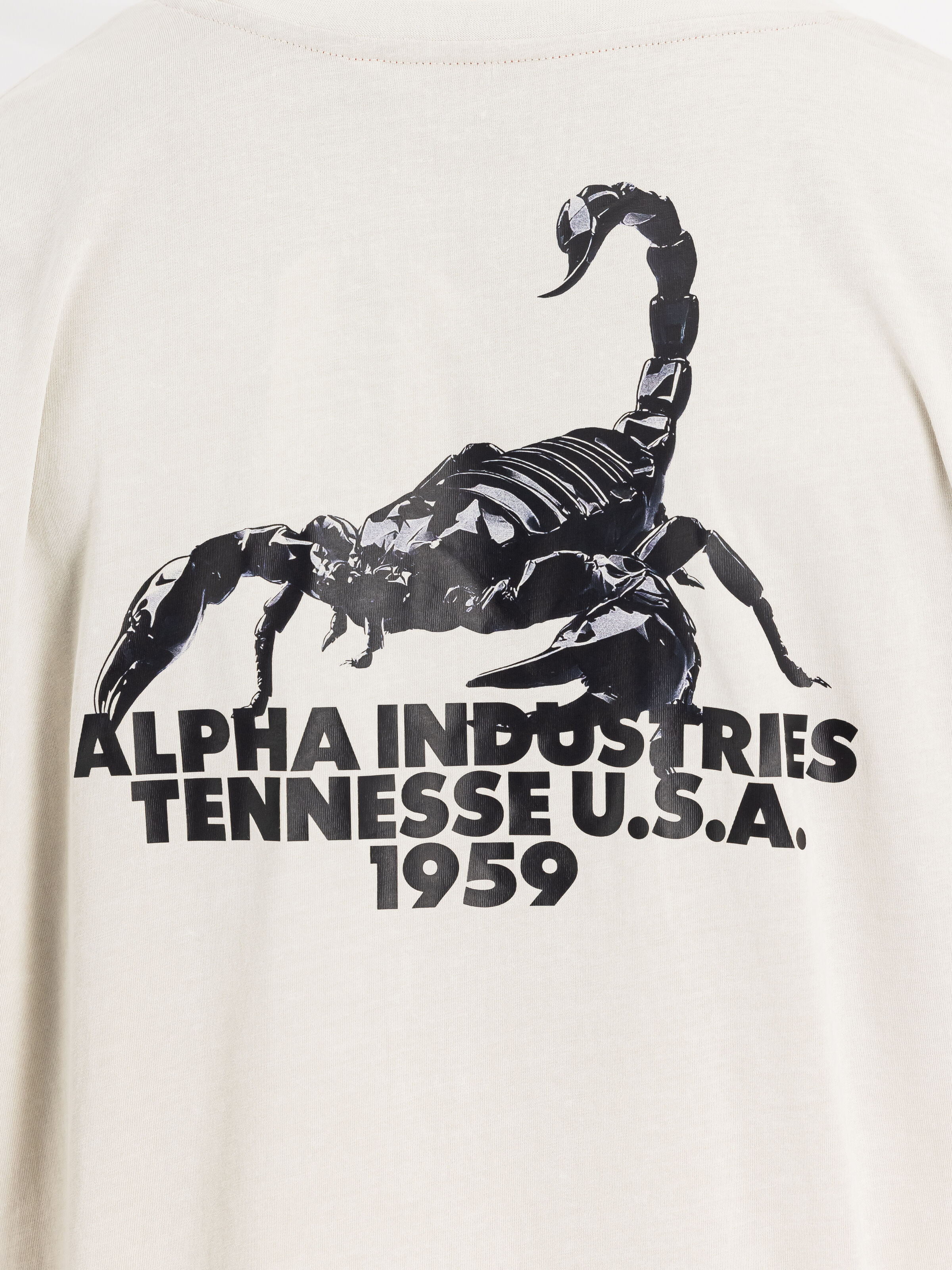 US Scorpion Backprint T-Shirt stone 266510_10_3_detail_00002_215573