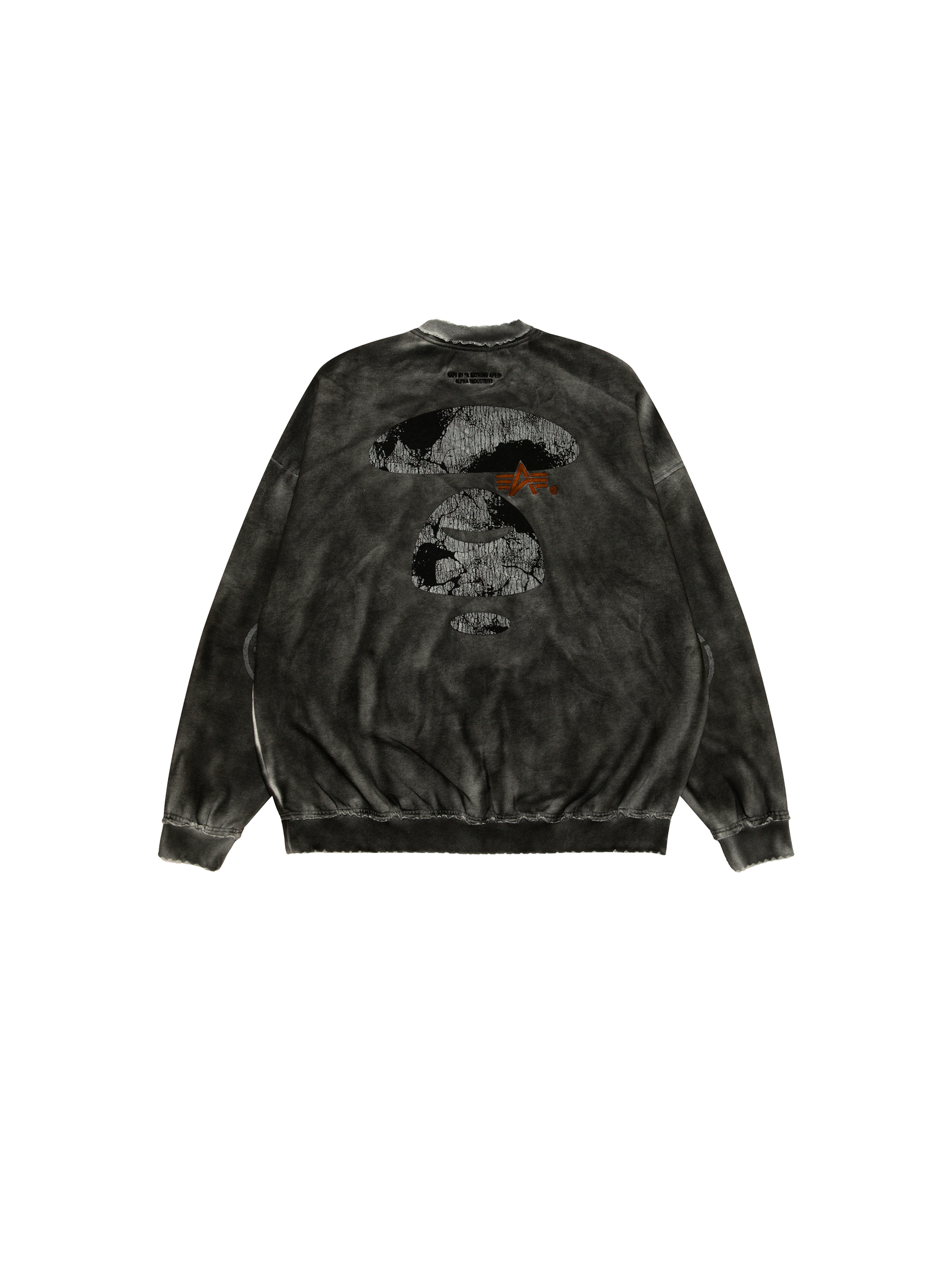 ALPHA X AAPE NECK SWEATSHIRT black 148370_03_1_flatlay_00002_150832