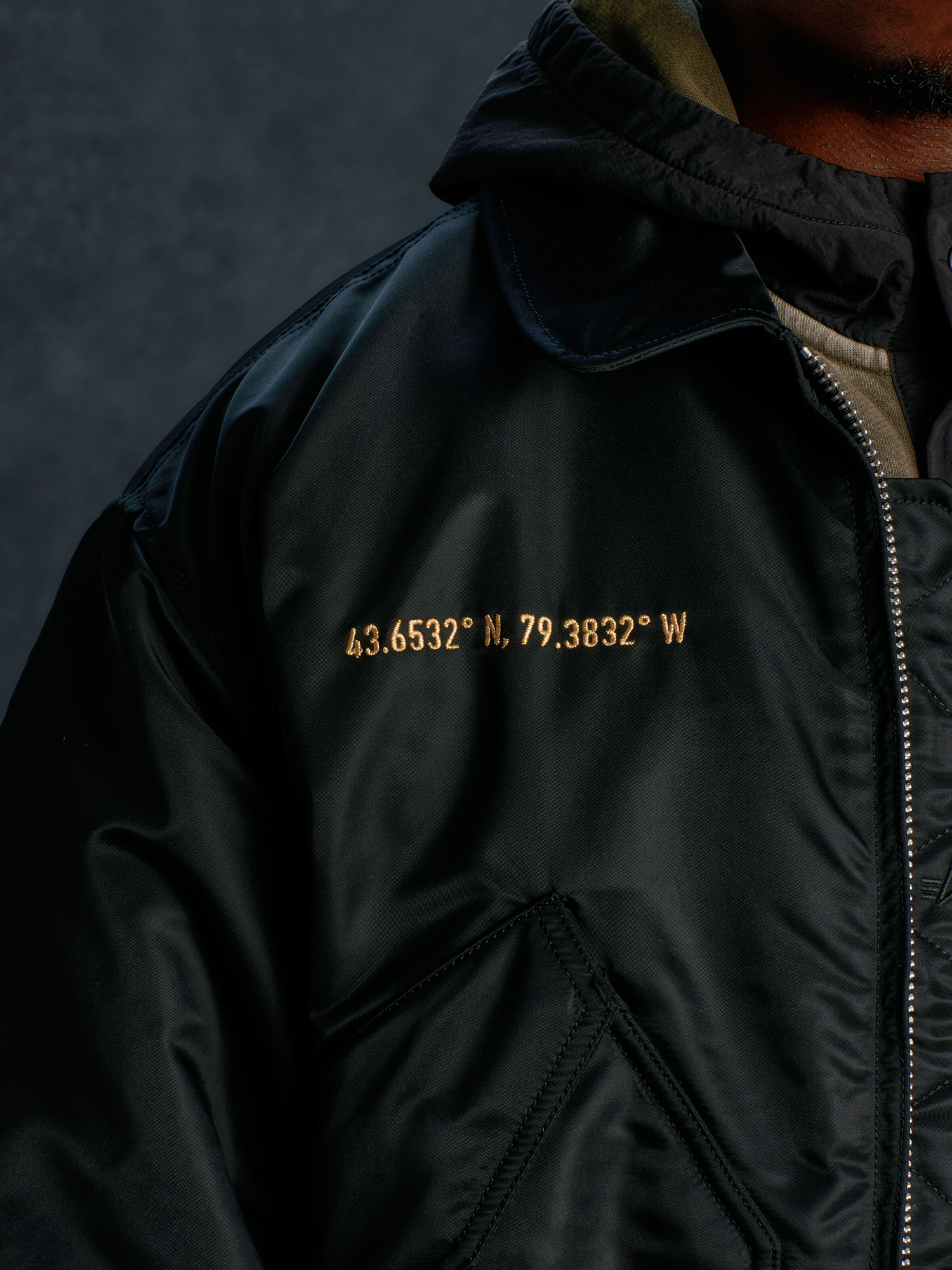 ALPHA x OVO CWU-45/P Bomber Jacket black 258001_03_3_detail_00001_195814