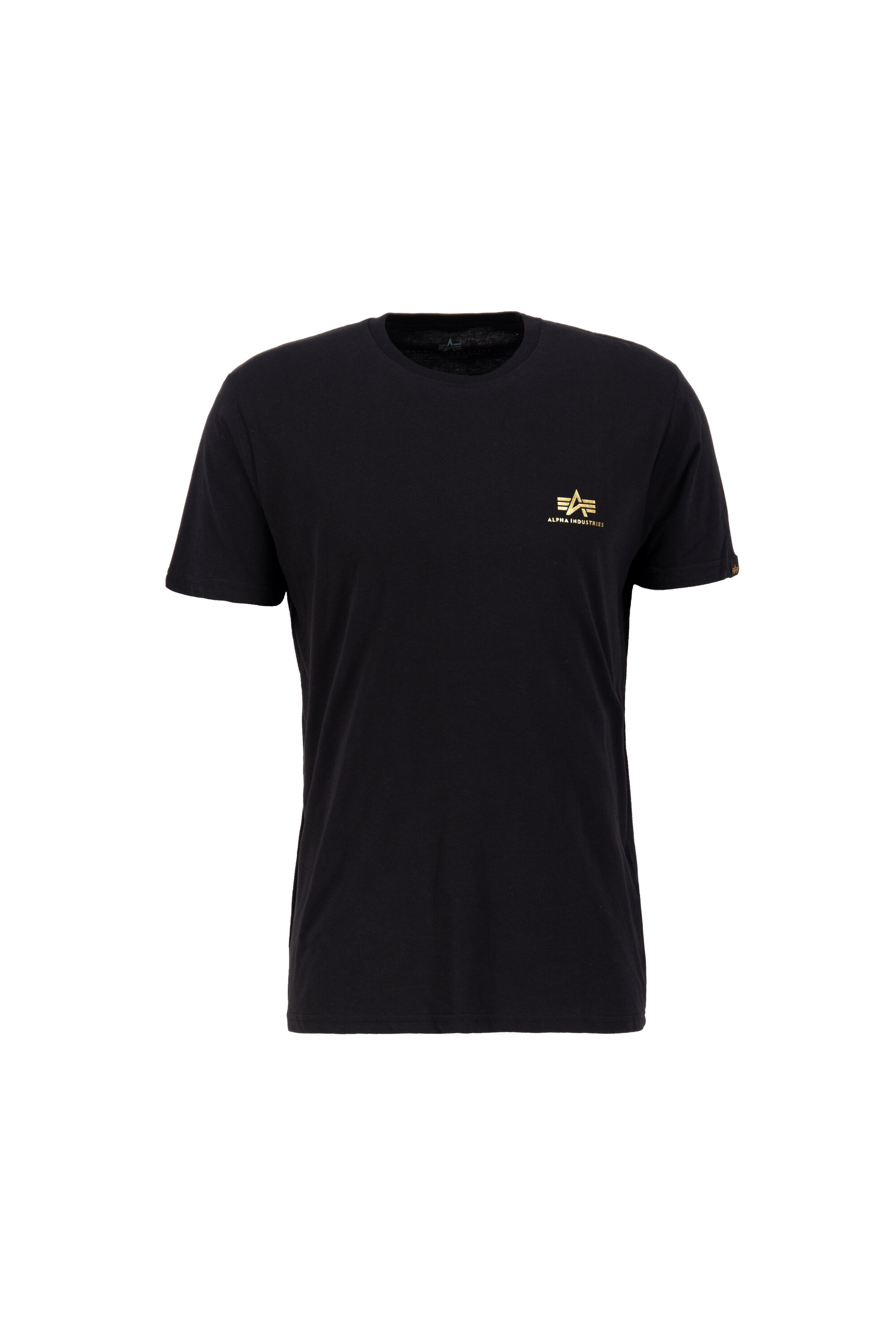 Backprint Foil Print T-Shirt black/yellow gold 128507FP_583_001_123219.jpg