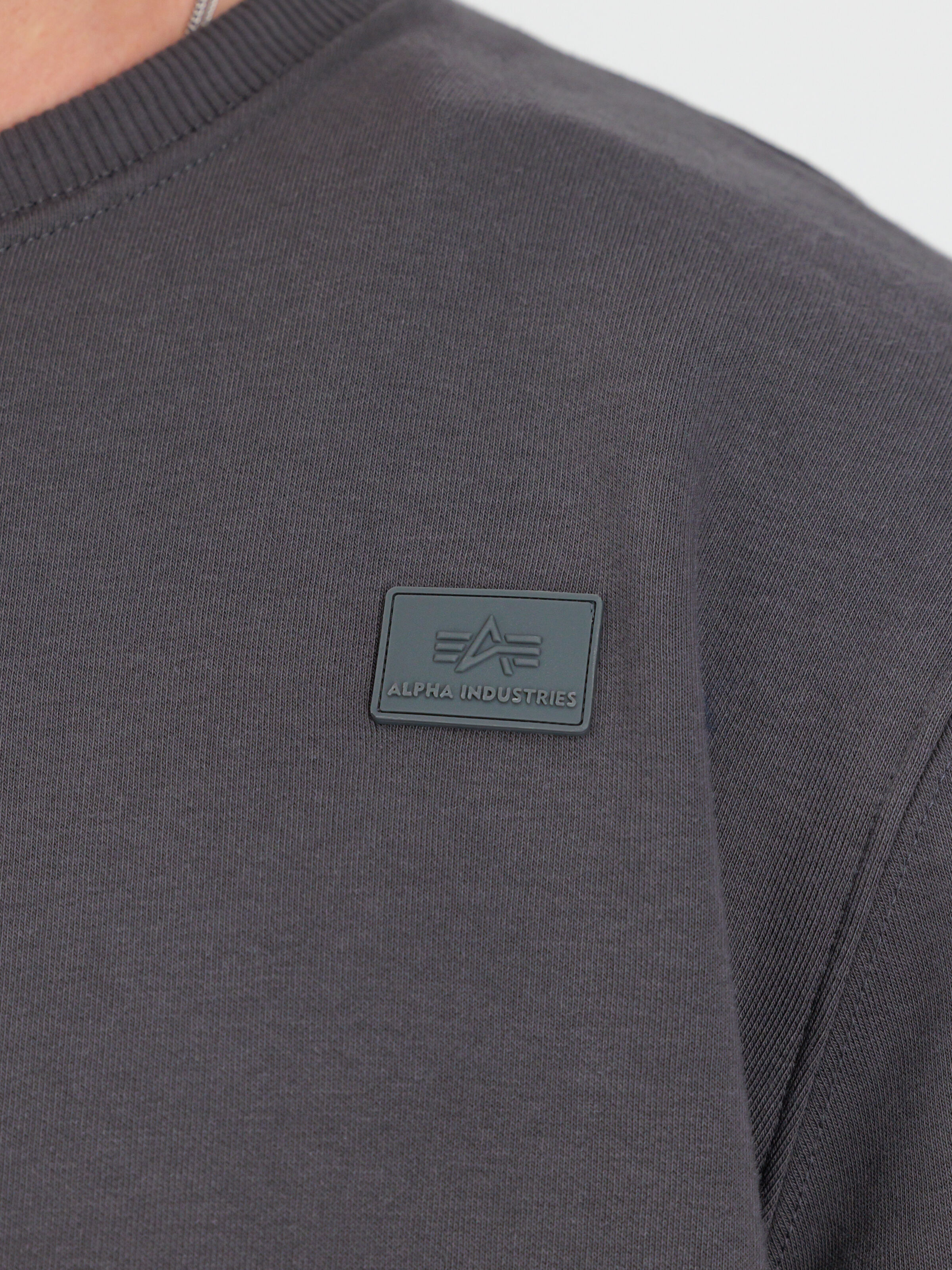 X-Fit Label T-Shirt vintage grey 138502_684_alpha_industries_x_fit_label_t_004_182908