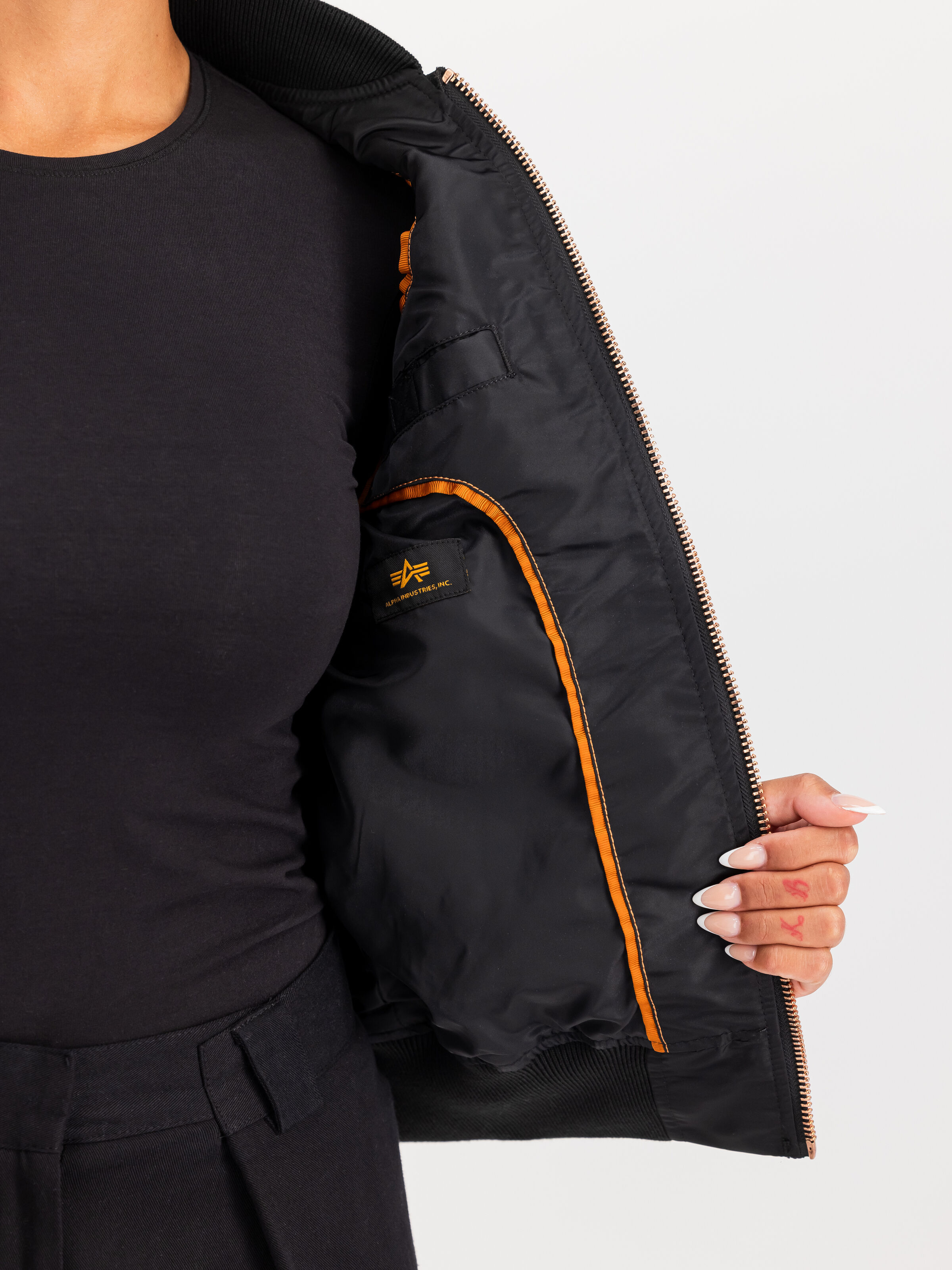 MA-1 VF Light Bomber Jacket Women black/copper 156001_209_3_detail_00002_192503