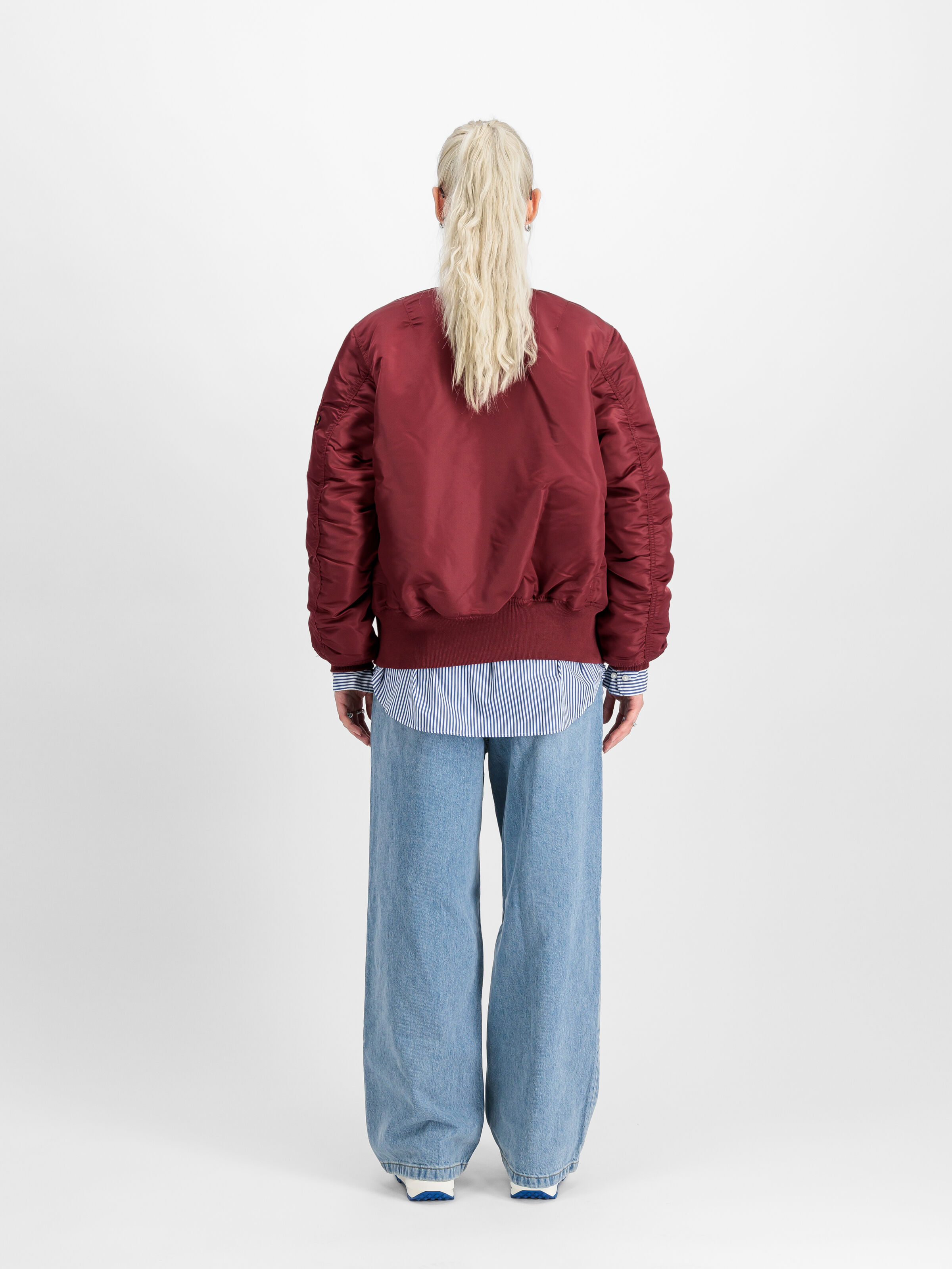 MA-1 Heritage Bomber Jacket burgundy 100101_184_2_model_00002_101000