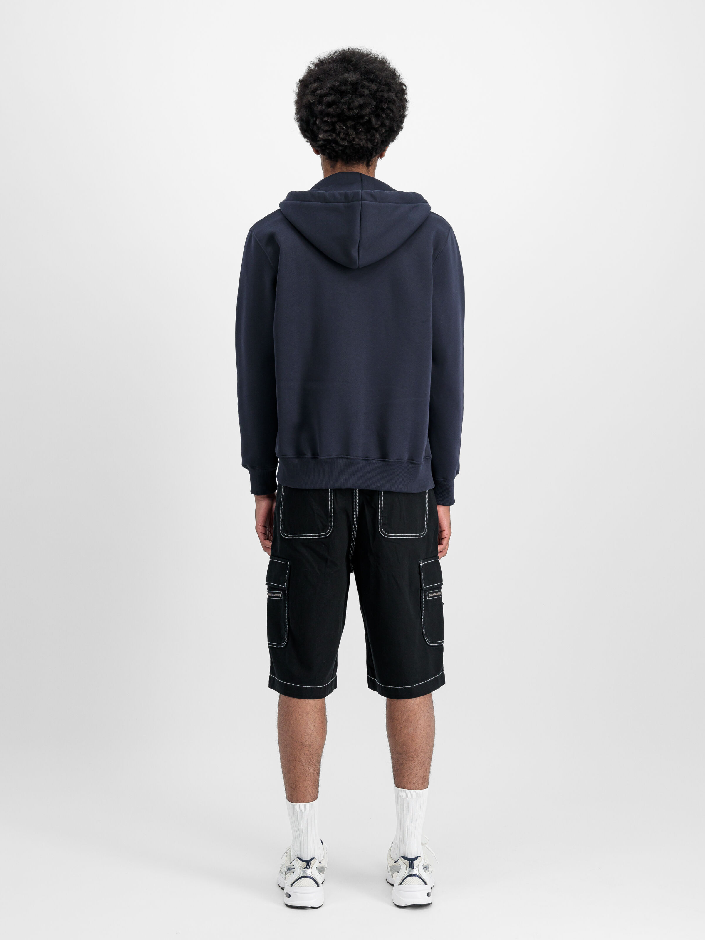 Basic Small Logo Zip Hoodie rep.blue 118342_07_2_model_00002_130662