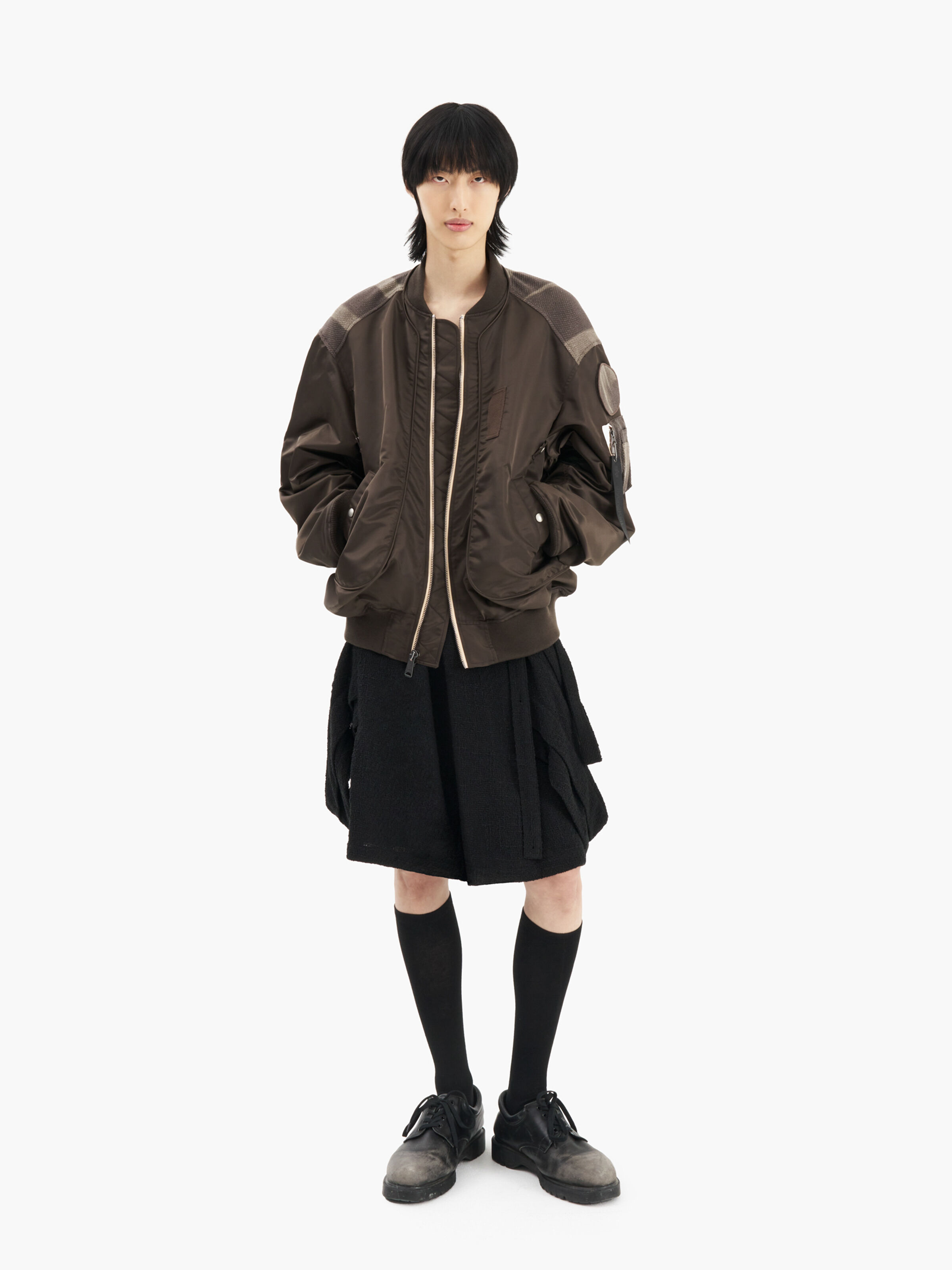 ALPHA X JIYOUNG KIM SUN-BLEACHED FLIGHT L-2B BOMBER brown 156160_20_2_model_00001_157184