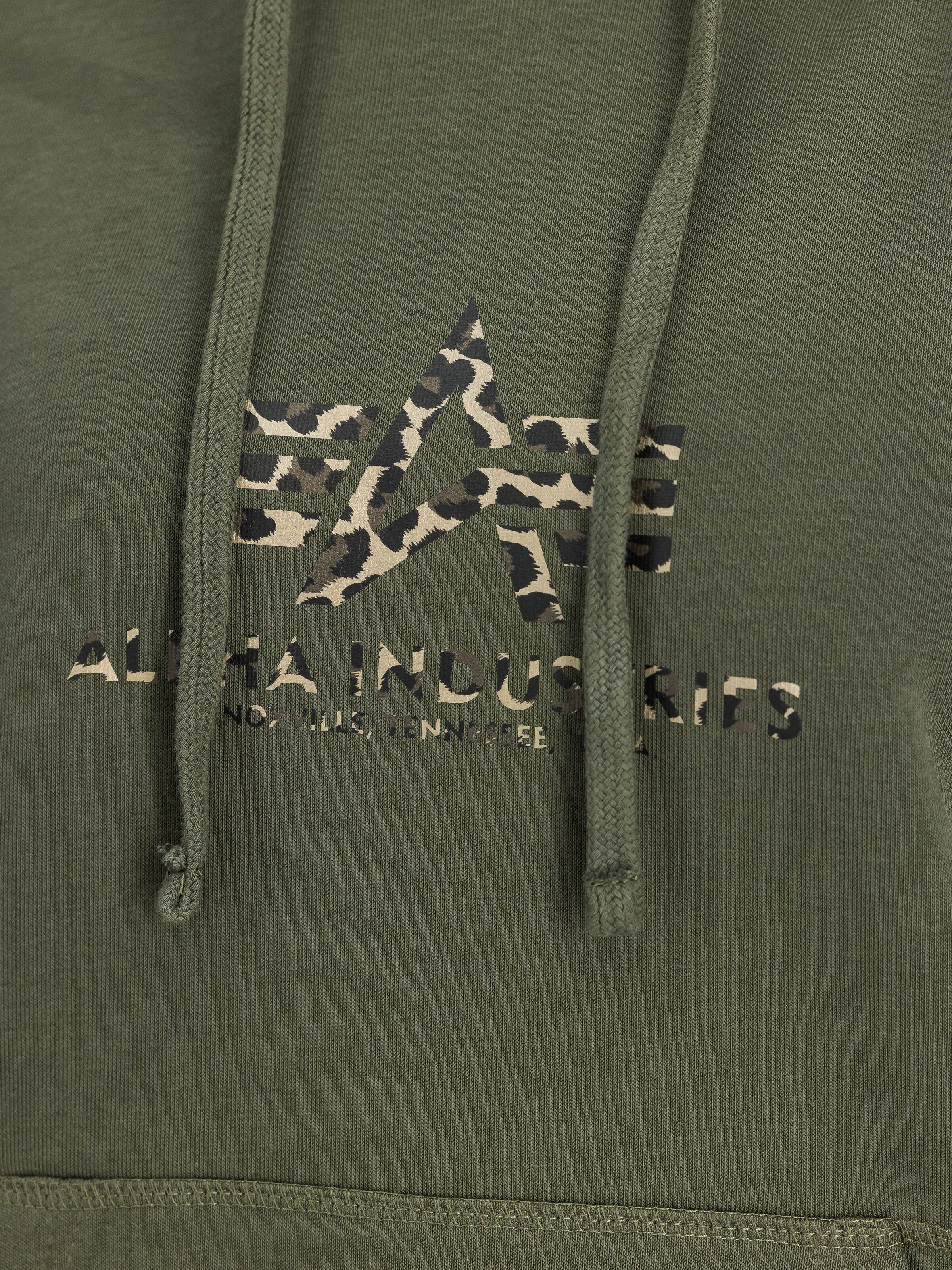Basic Big Logo Mirror Leo Hoodie Women dark olive 196032ML_142_3_detail_00001_199244