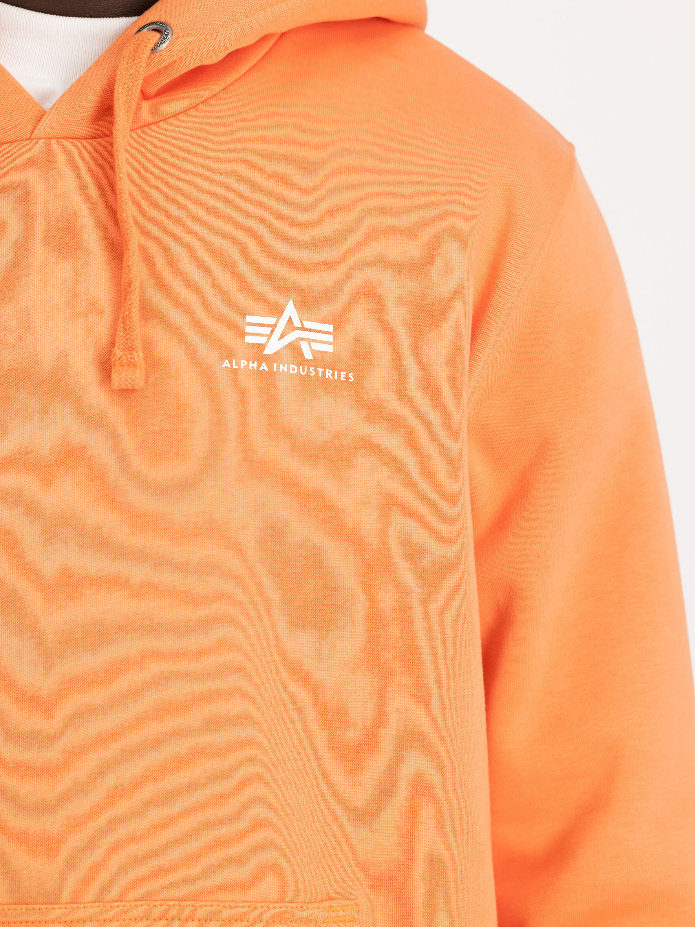 Basic Small Logo Hoodie tangerine 196318_710_00005_213446