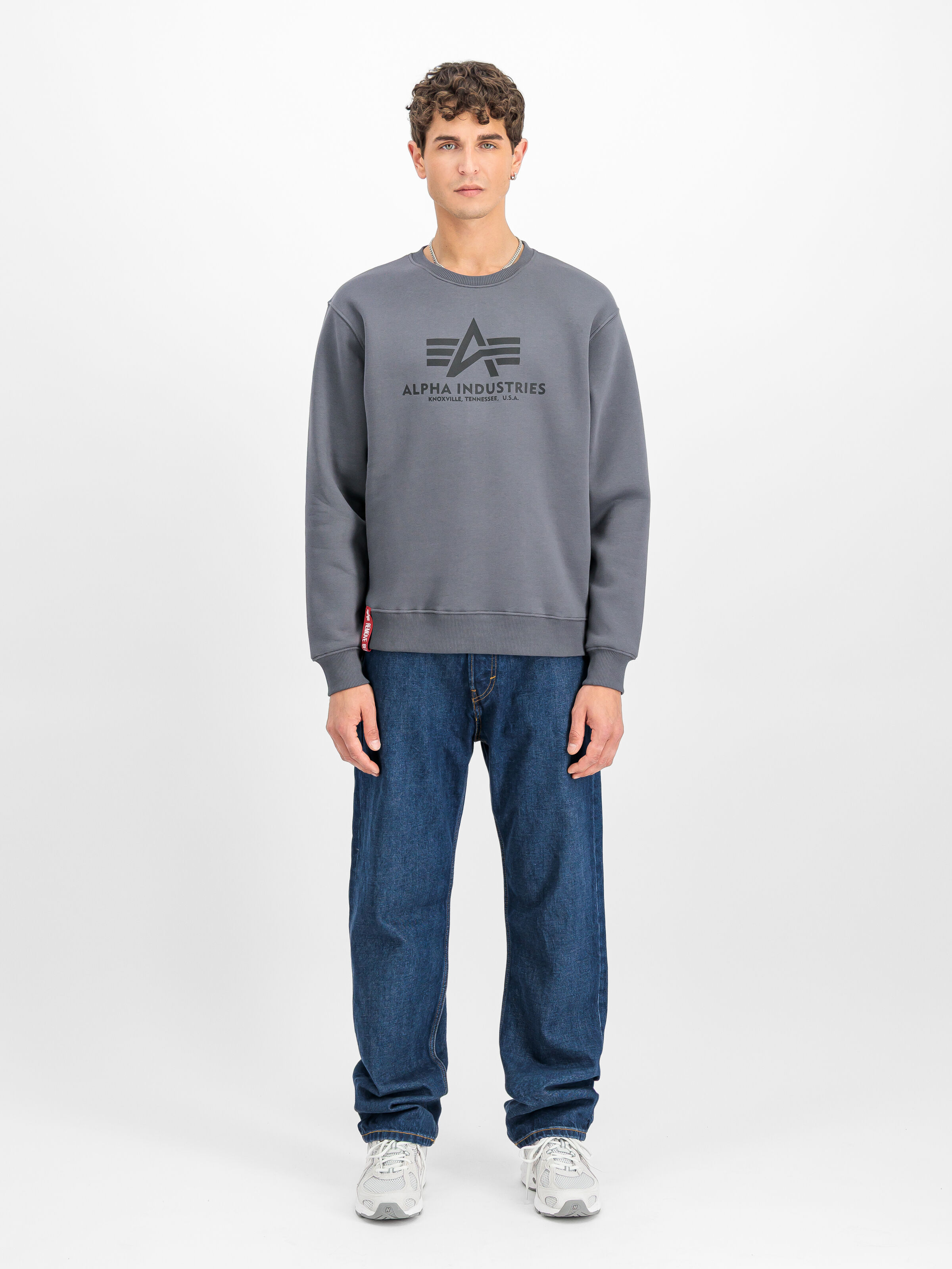 Basic Big Logo Sweatshirt greyblack/black 178302_412_2_model_00001_189705