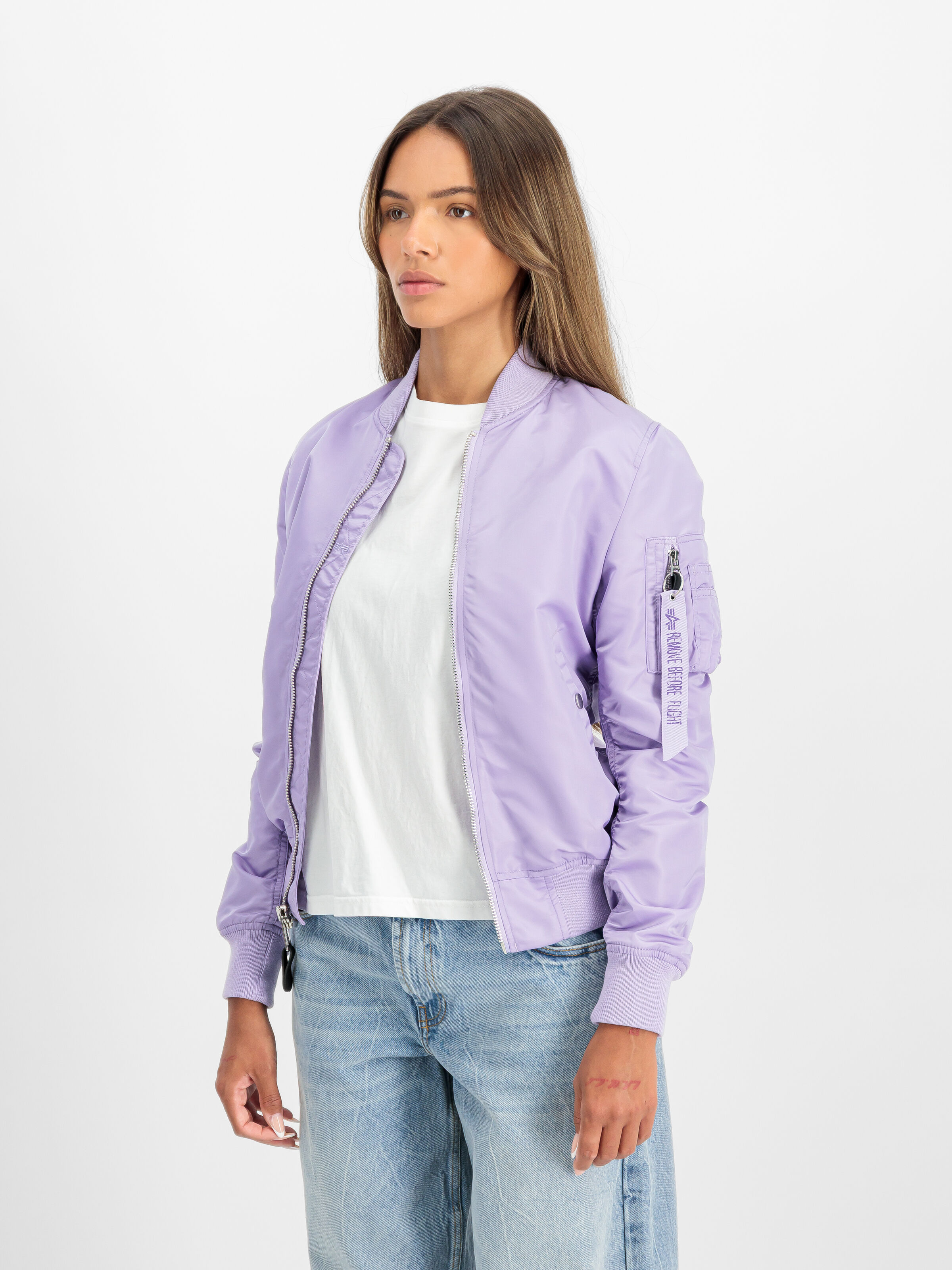 MA-1 VF Light Bomber Jacket Women pale violet 156001_664_2_model_00002_192525