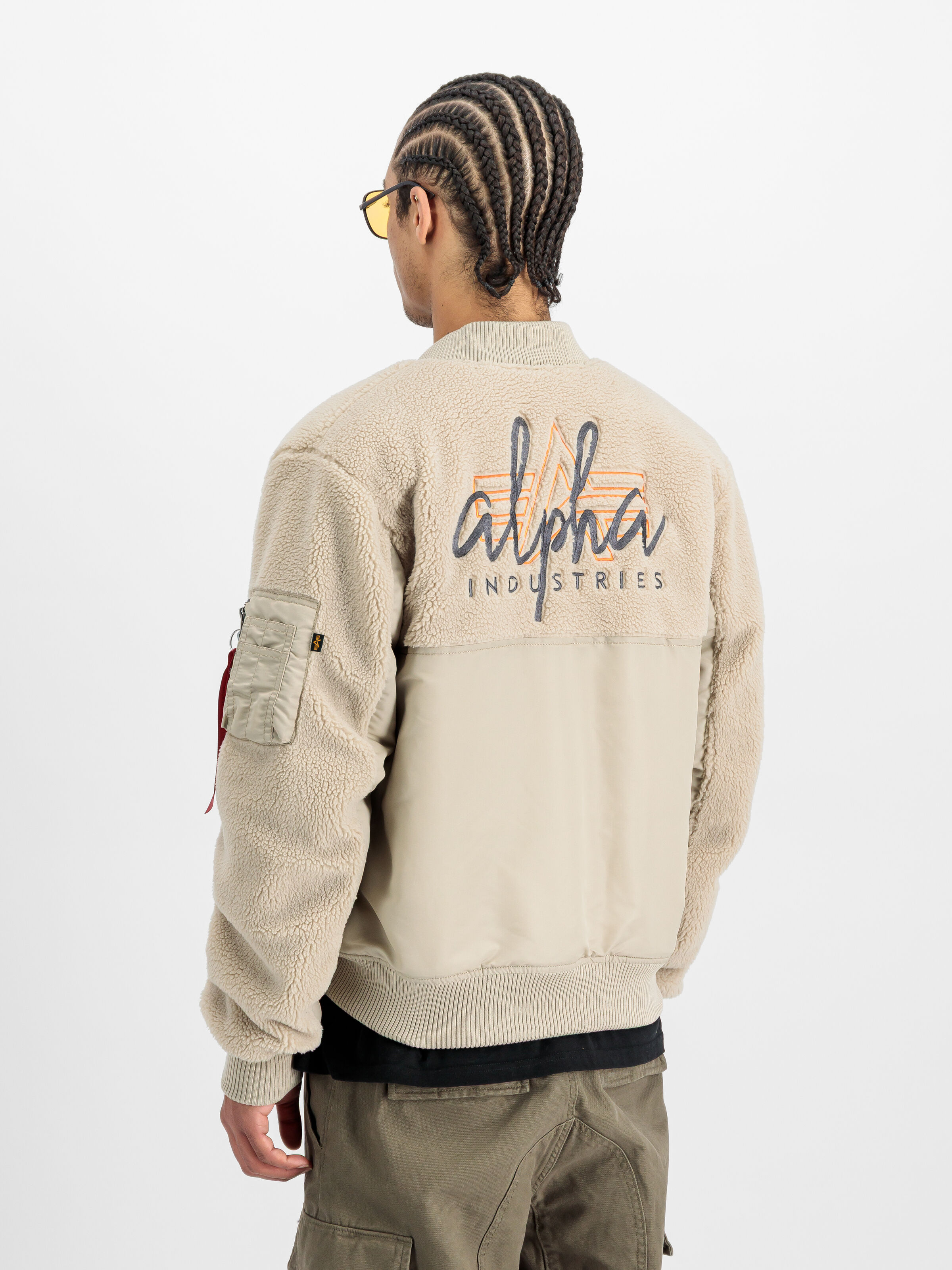 MA-1 Teddy Bomber Jacket organic beige 258118_627_2_model_00003_163189