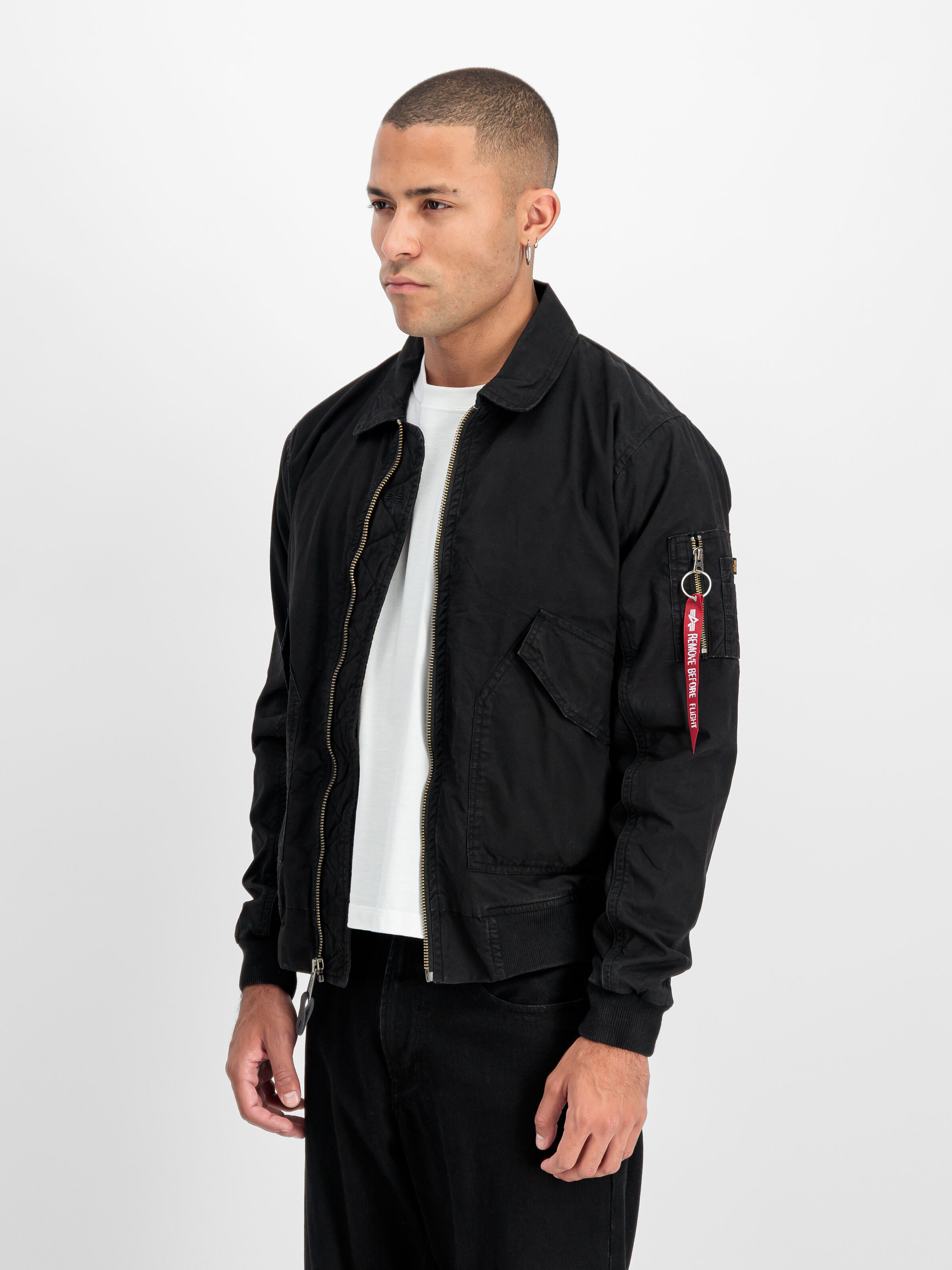 CWU-36/P Canvas Light Bomber Jacket black 266112_03_2_model_00002_210336