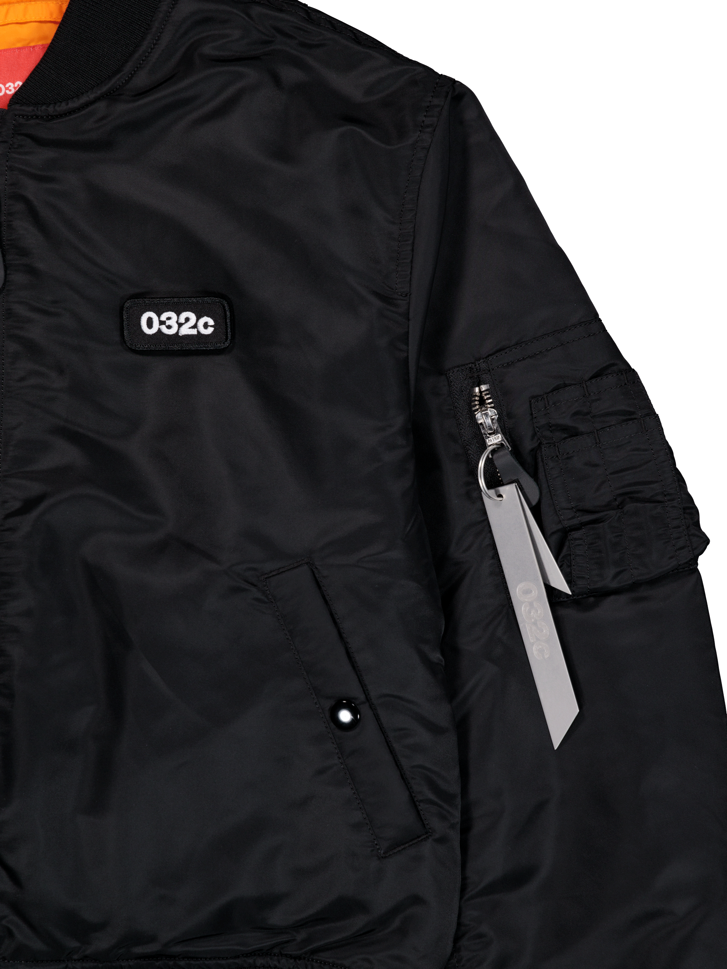 ALPHA X 032C Tight Cut Flight Bomber Jacket black 148012_03_3_detail_00002_117420
