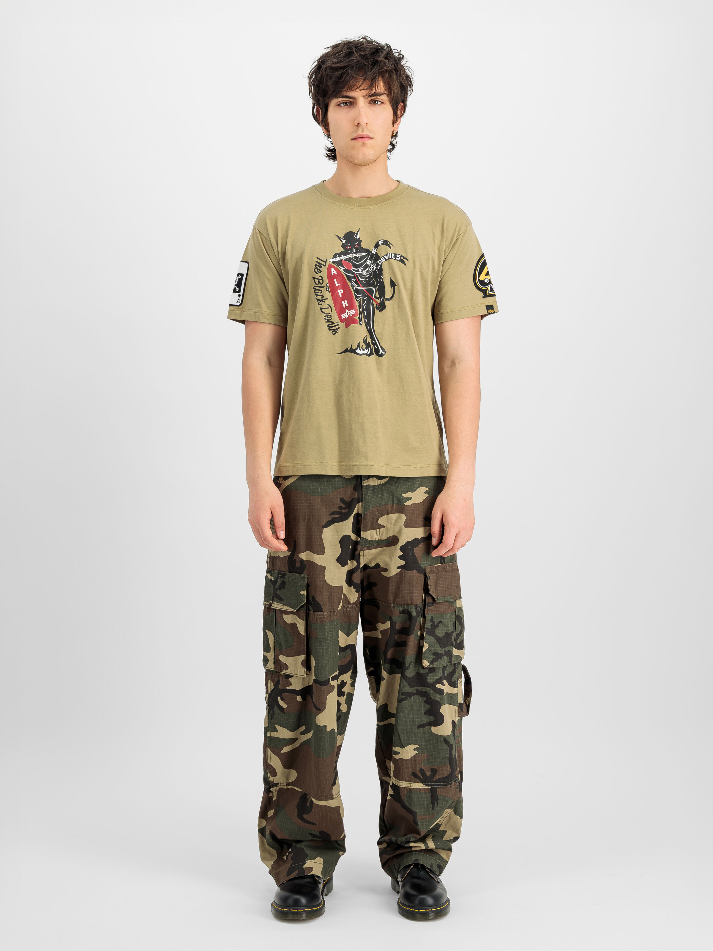 Black Devils T-Shirt light olive 268508_82_2_model_00001_232101