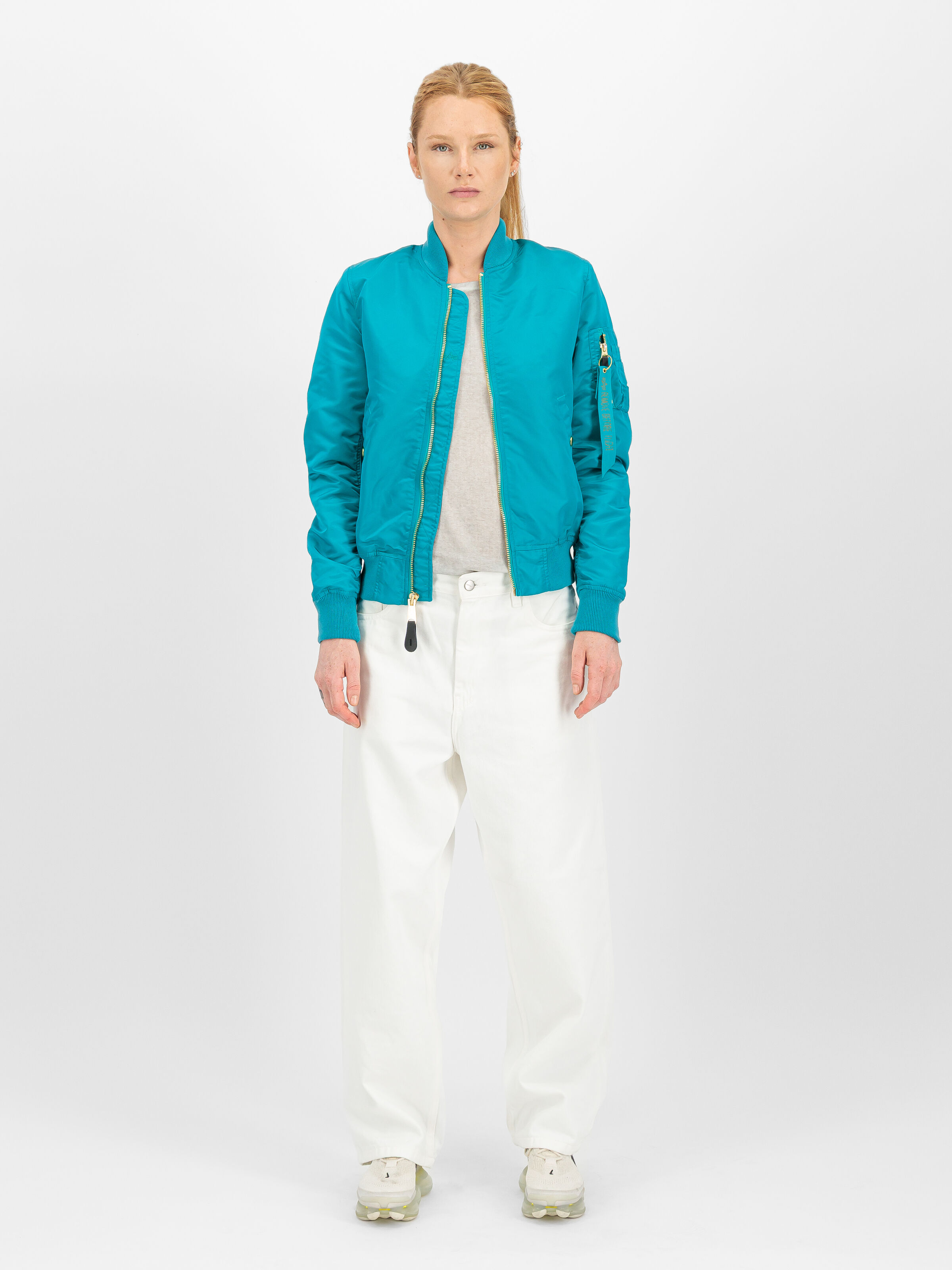 MA-1 VF Light Bomber Jacket Women blue lagoon 156001_576_2_model_00001_245861
