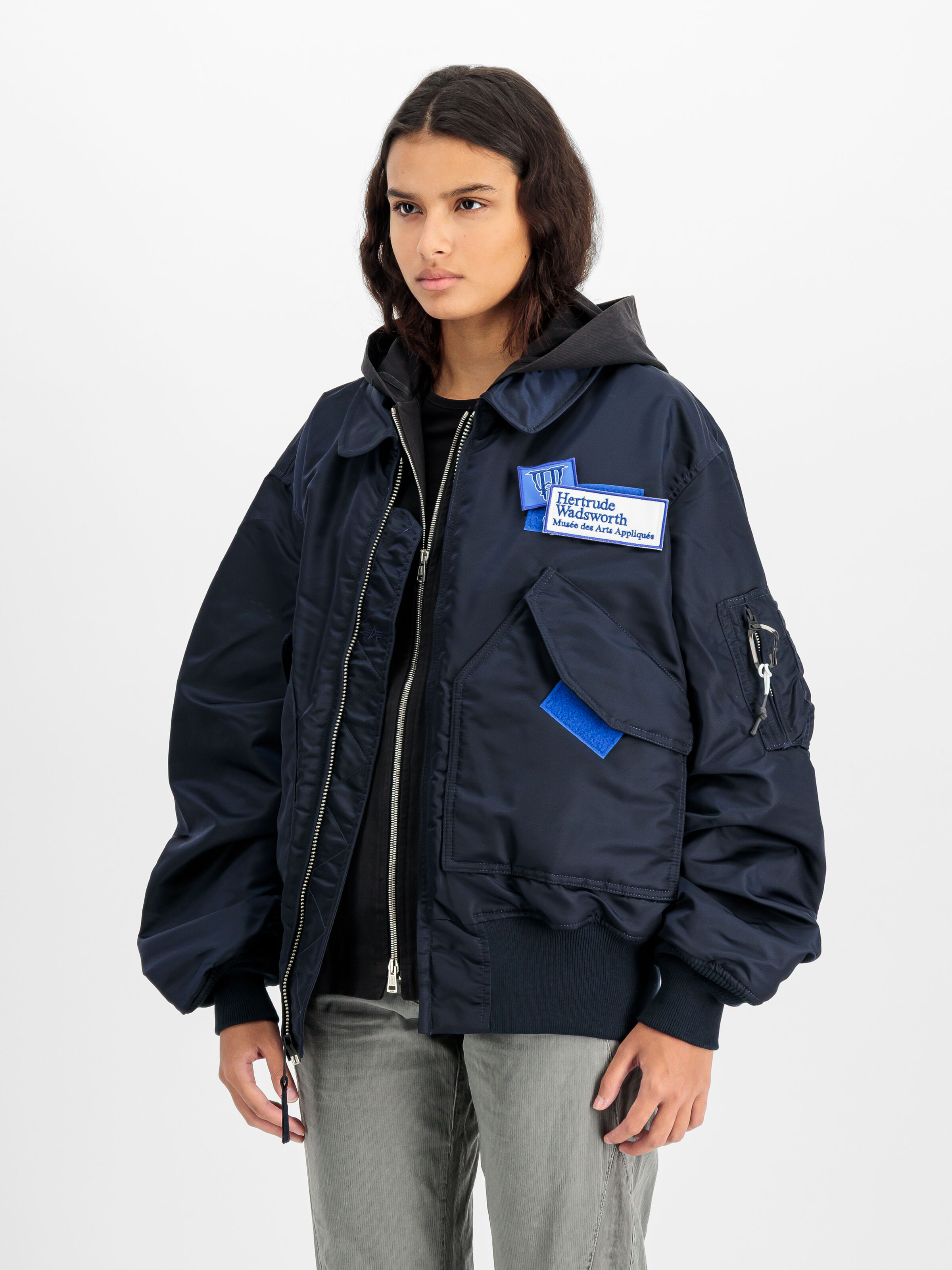 ALPHA x GR10K CWU-45 Bomber Jacket rep.blue 266123_07_2_model_00006_223515