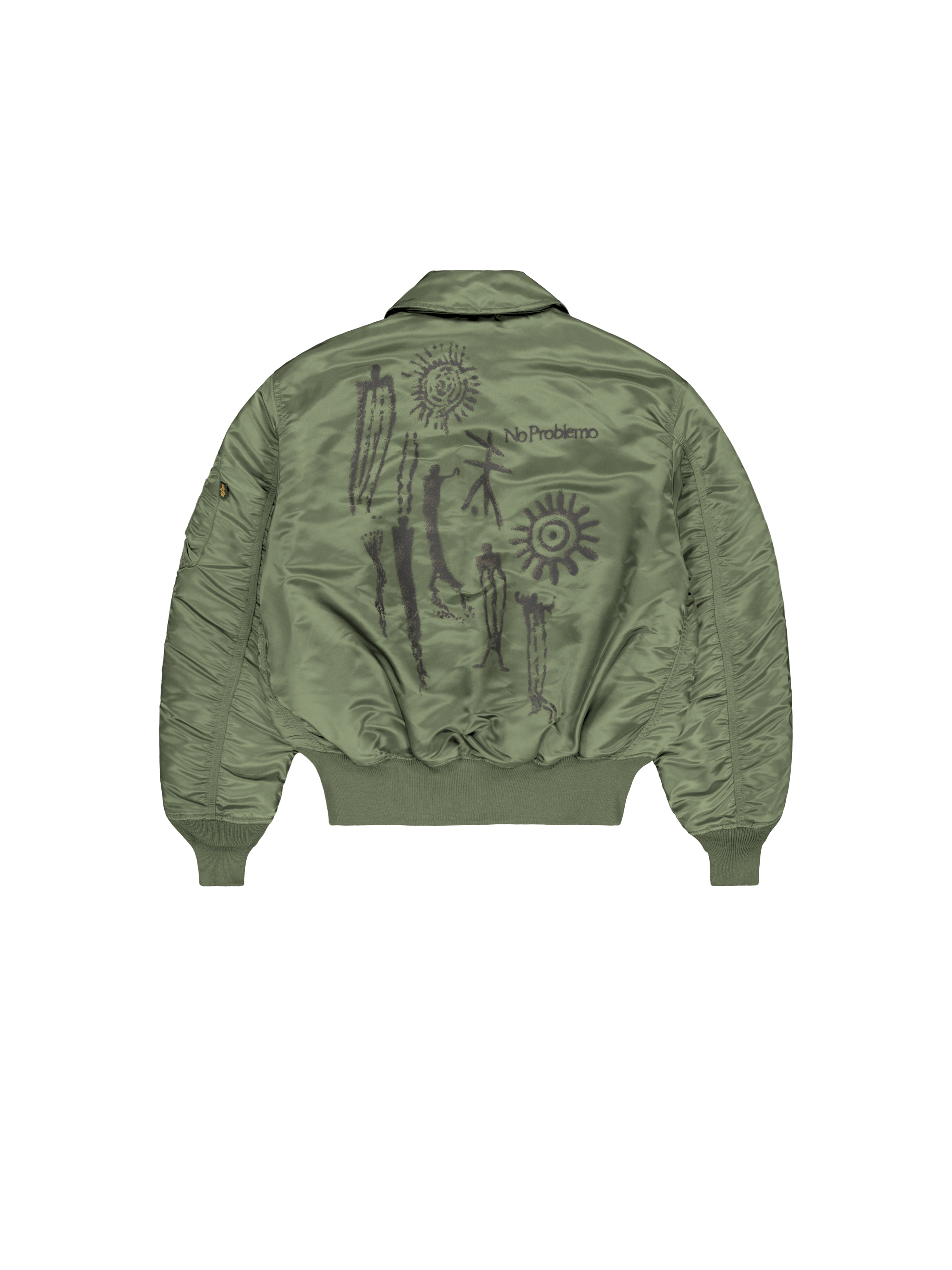 ALPHA x NO PROBLEMO CWU-45 Bomber Jacket sage-green 268175_01_1_flatlay_00002_246208