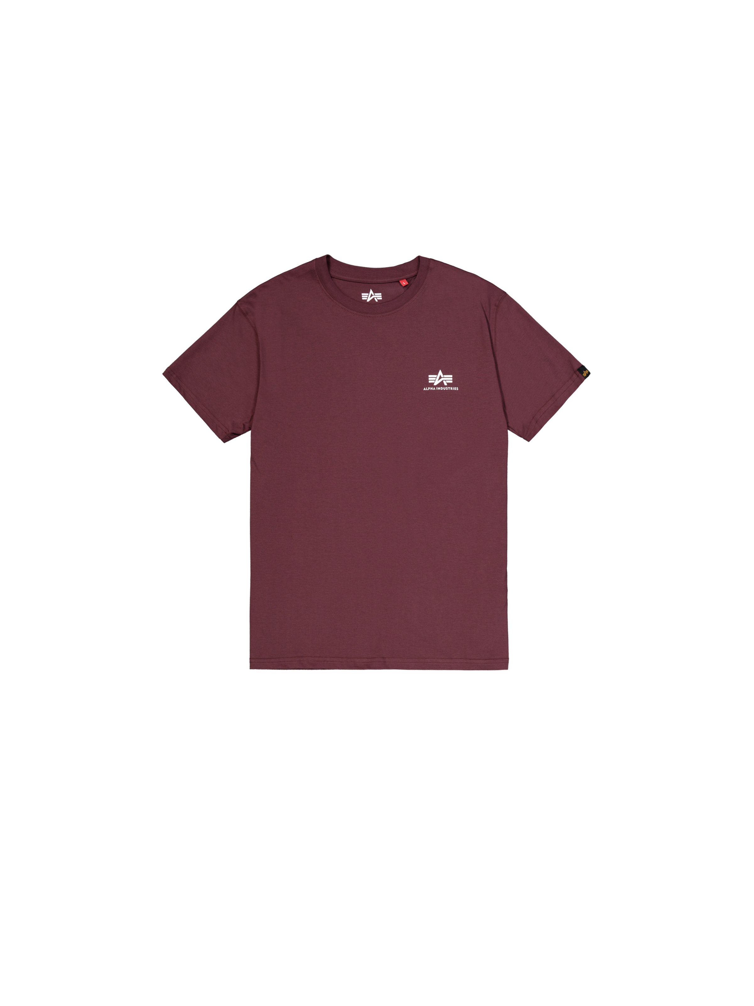 Basic Small Logo T-Shirt deep maroon 188505_21_1_flatlay_00001_194676.png