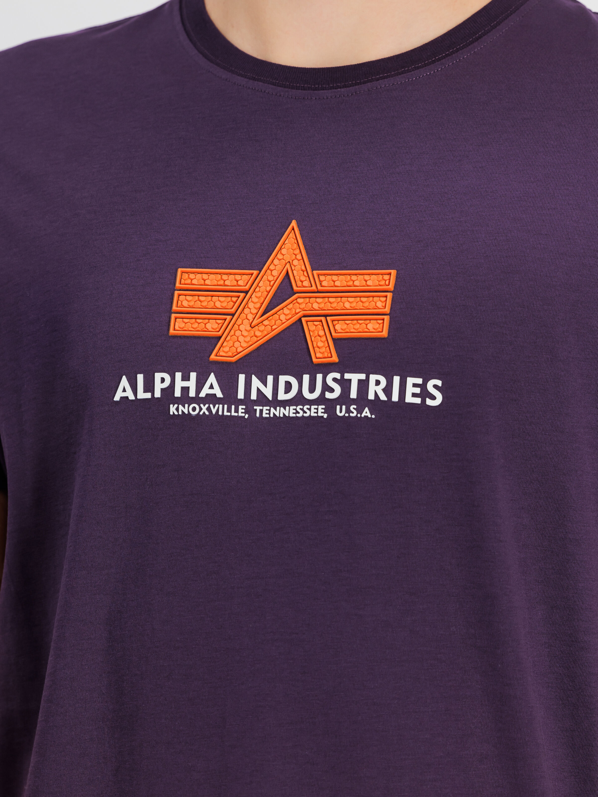 Basic Big Logo Rubber T-Shirt Plum 100501RB_719_3_detail_00001_129262