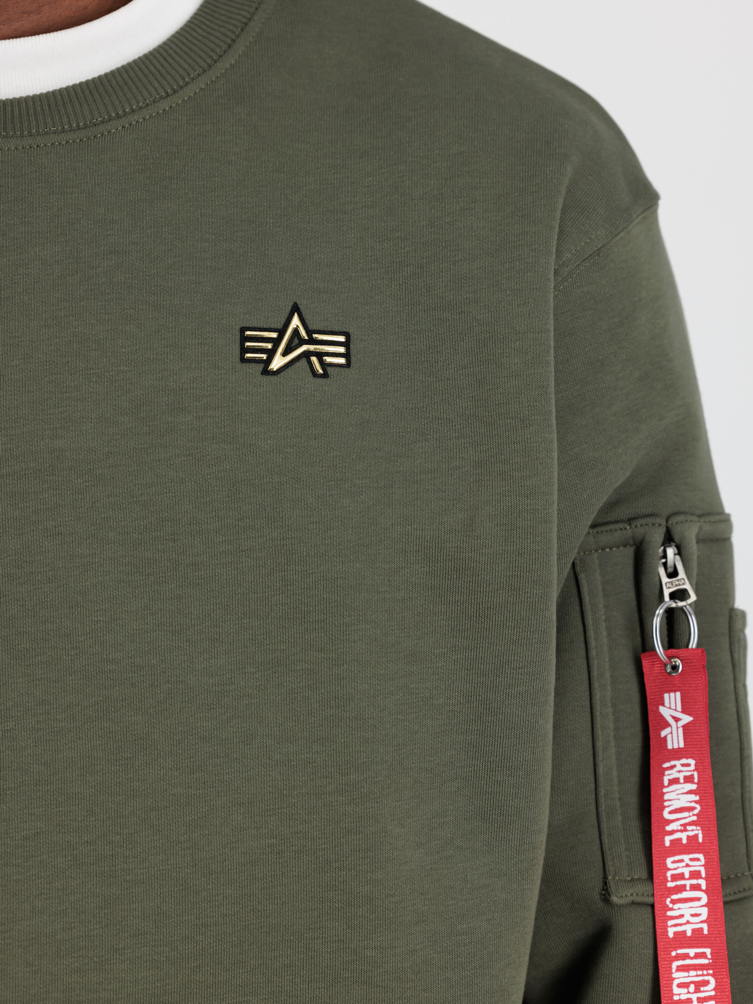 3D Small Logo Sweatshirt dark olive 148309_142_3_detail_00001_98577