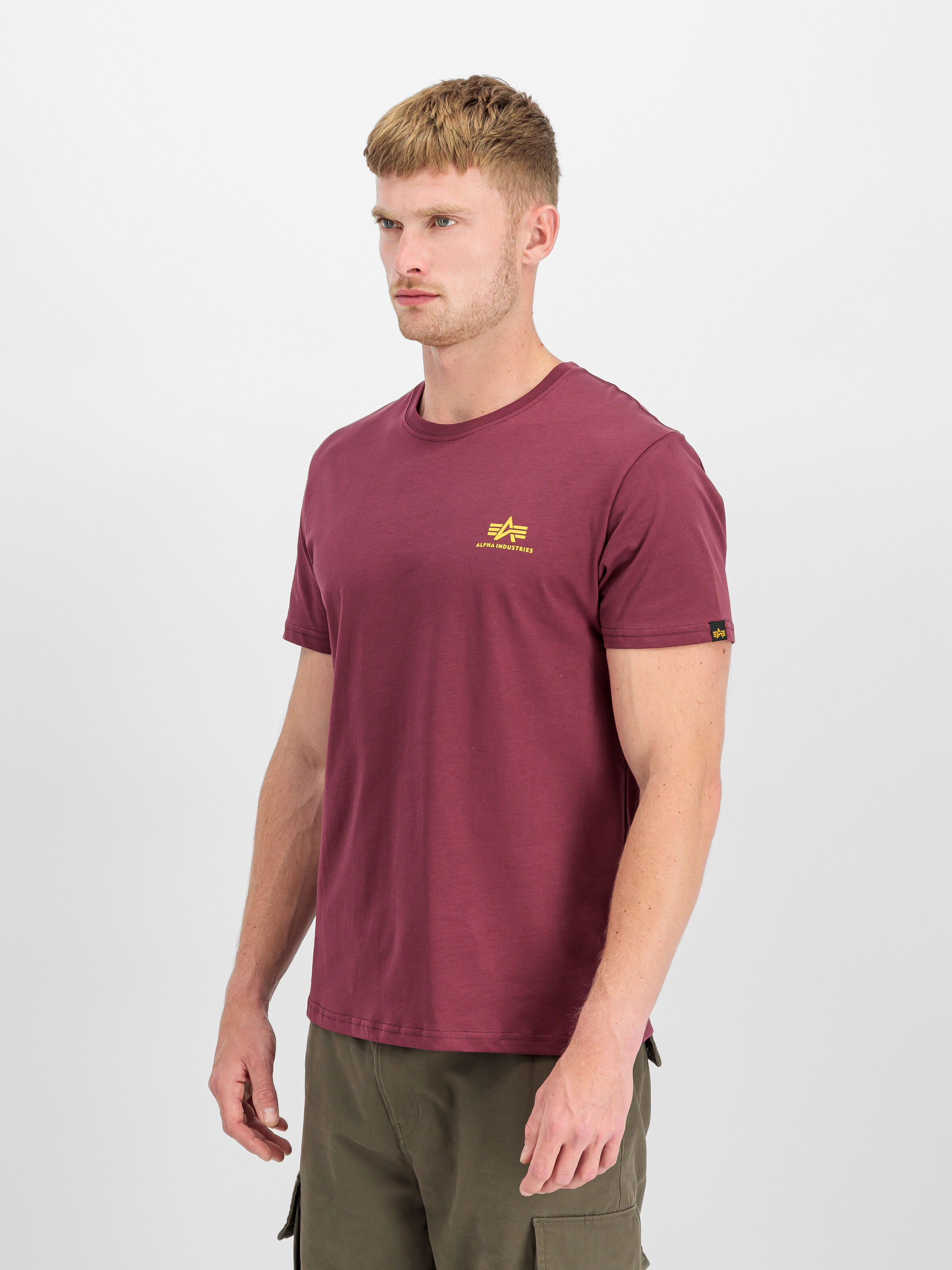 Basic Small Logo T-Shirt burgundy 188505_184_2_model_00002_191844