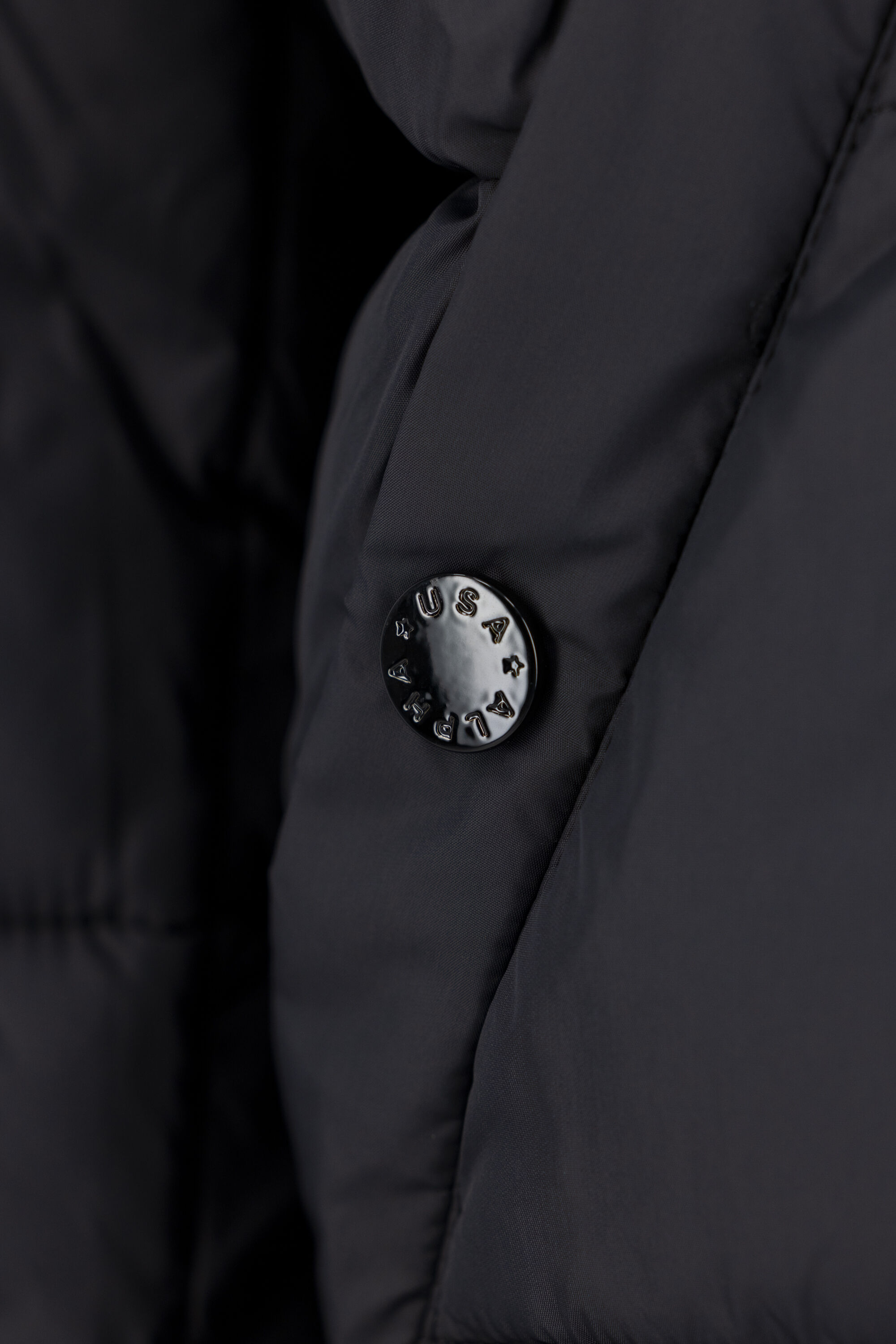 MA-1 Puffer Faux Down Zip Hood Bomber Jacket black 118108_03_004_124199