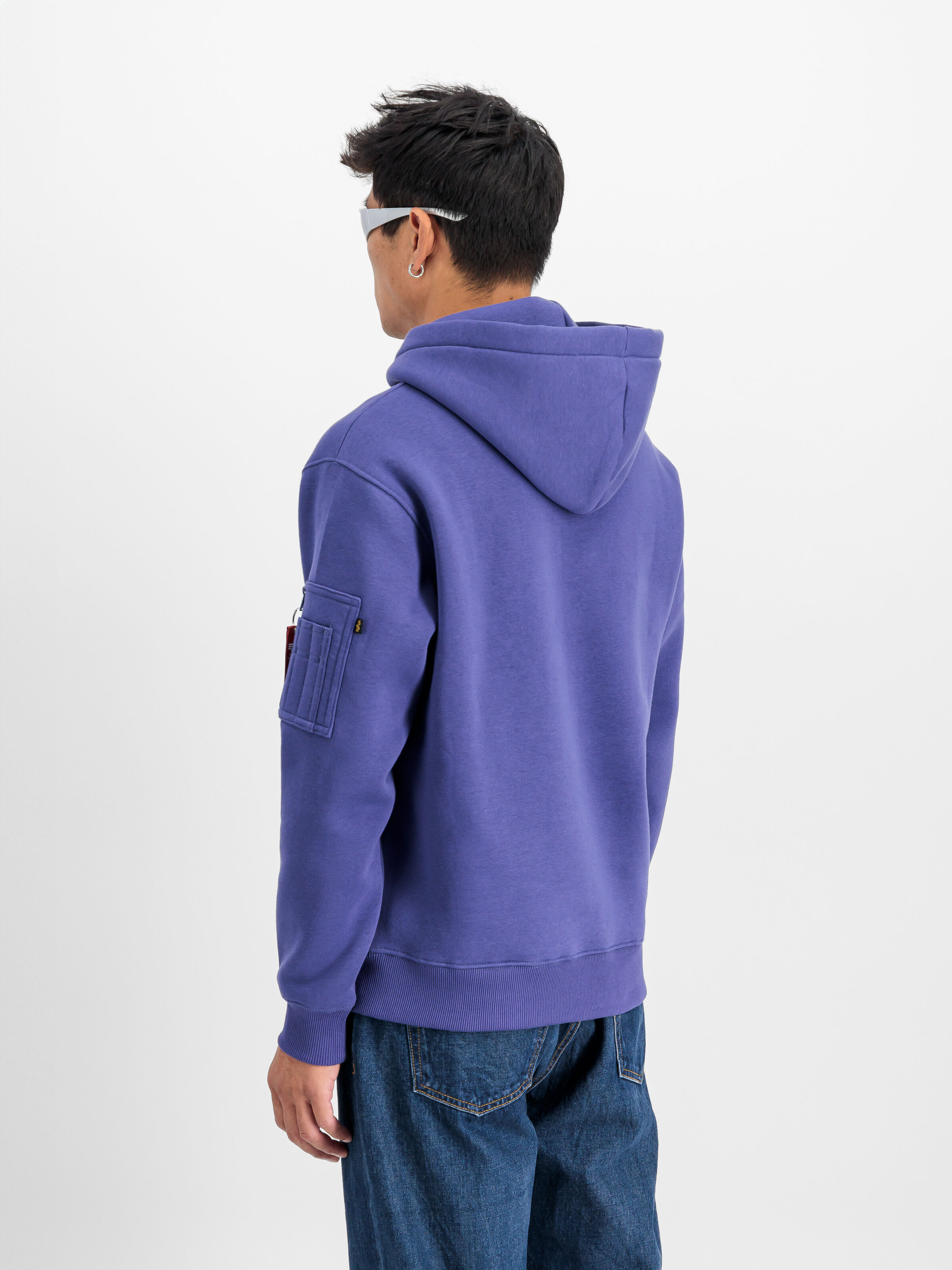 Alpha Puff Print Hoodie night purple 146338_735_2_model_00004_118426