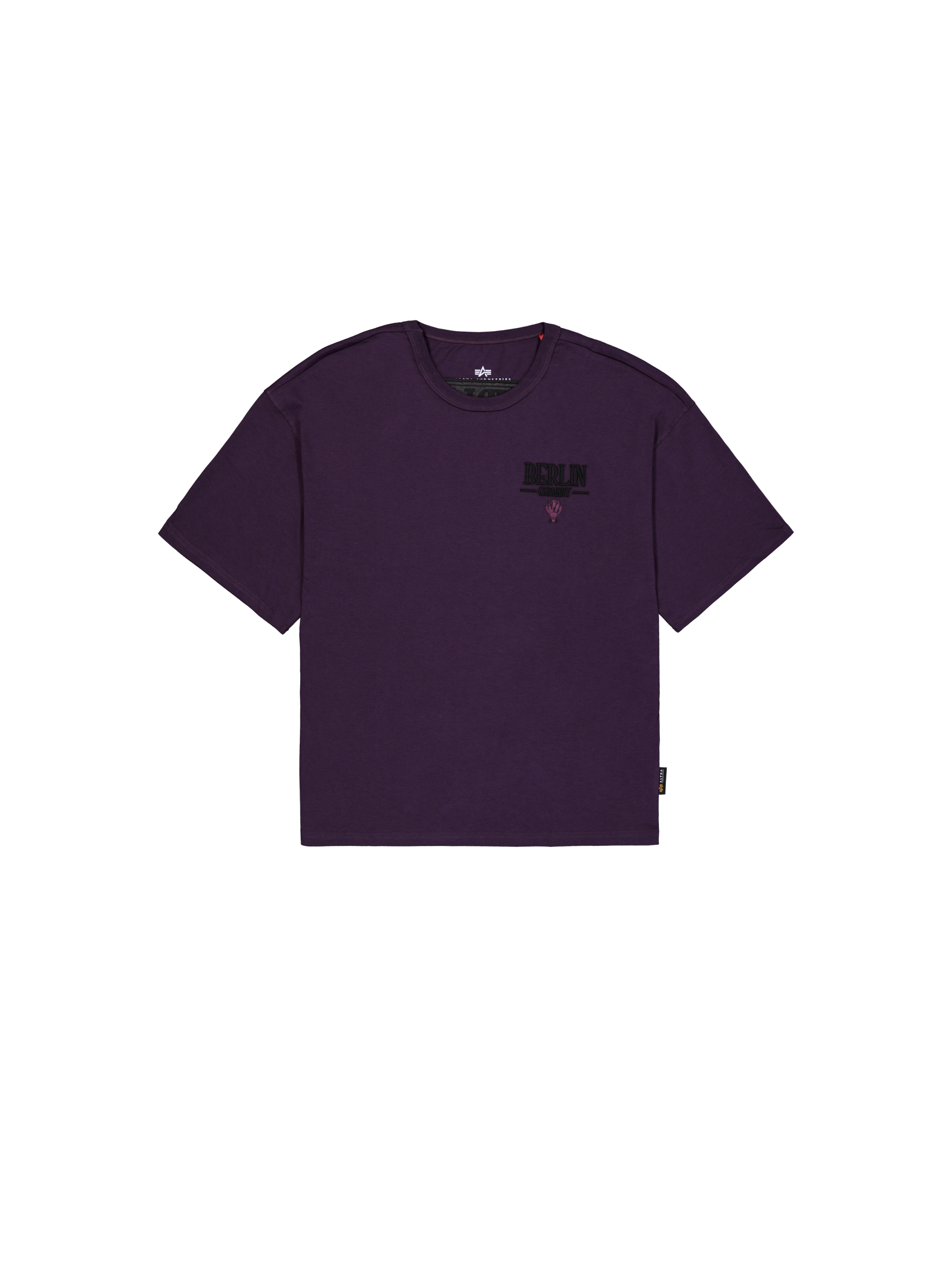 Berlin Candy Bomber Back Print T-Shirt Plum Berlin Candy Bomber Backprint T-Shirt
