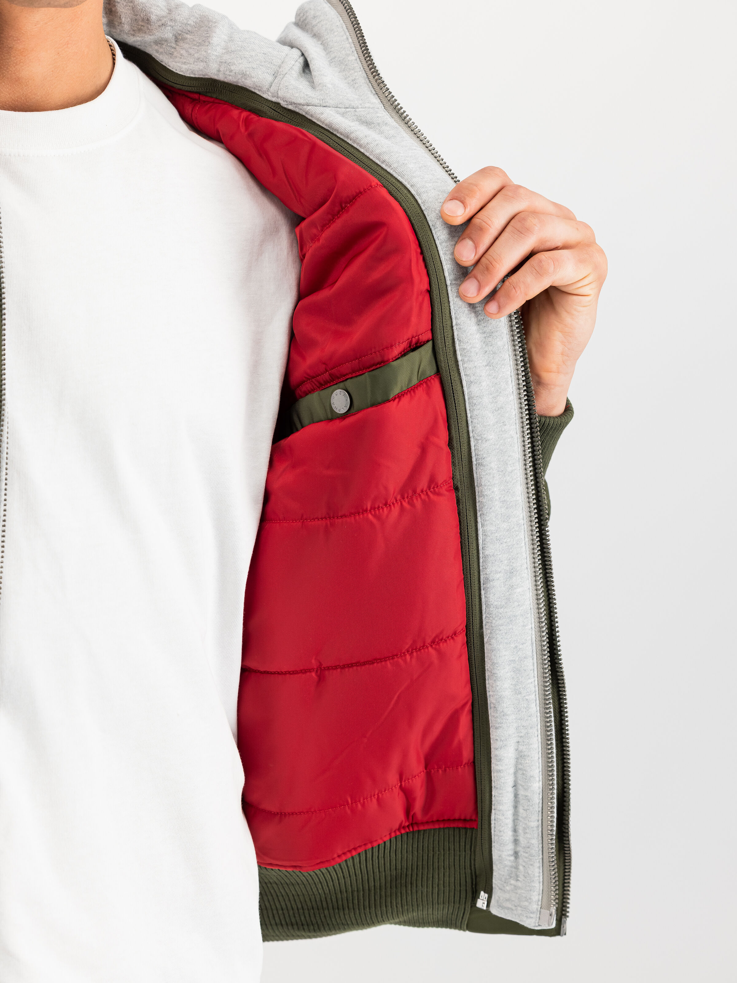 MA-1 D-Tec Hood Bomber Jacket dark green 183110_257_3_detail_00002_190088