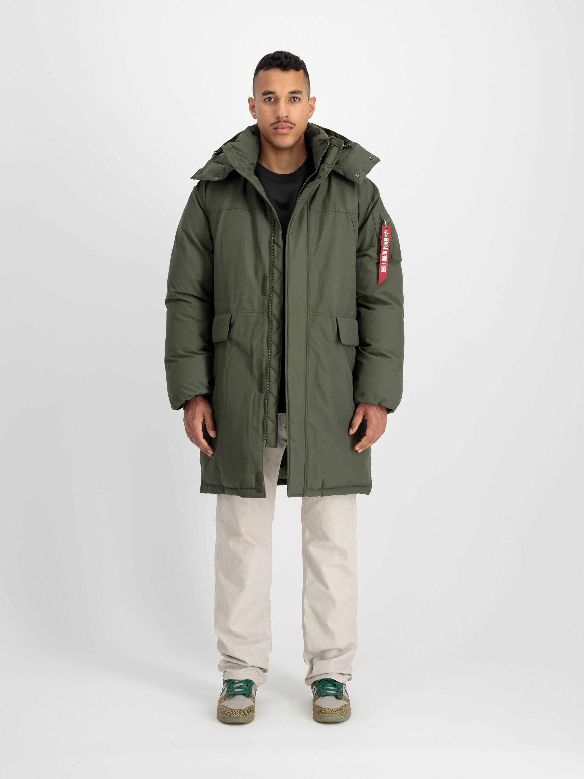 Puffer Parka Winter Jacket dark olive 148124_142_2_model_00001_98881