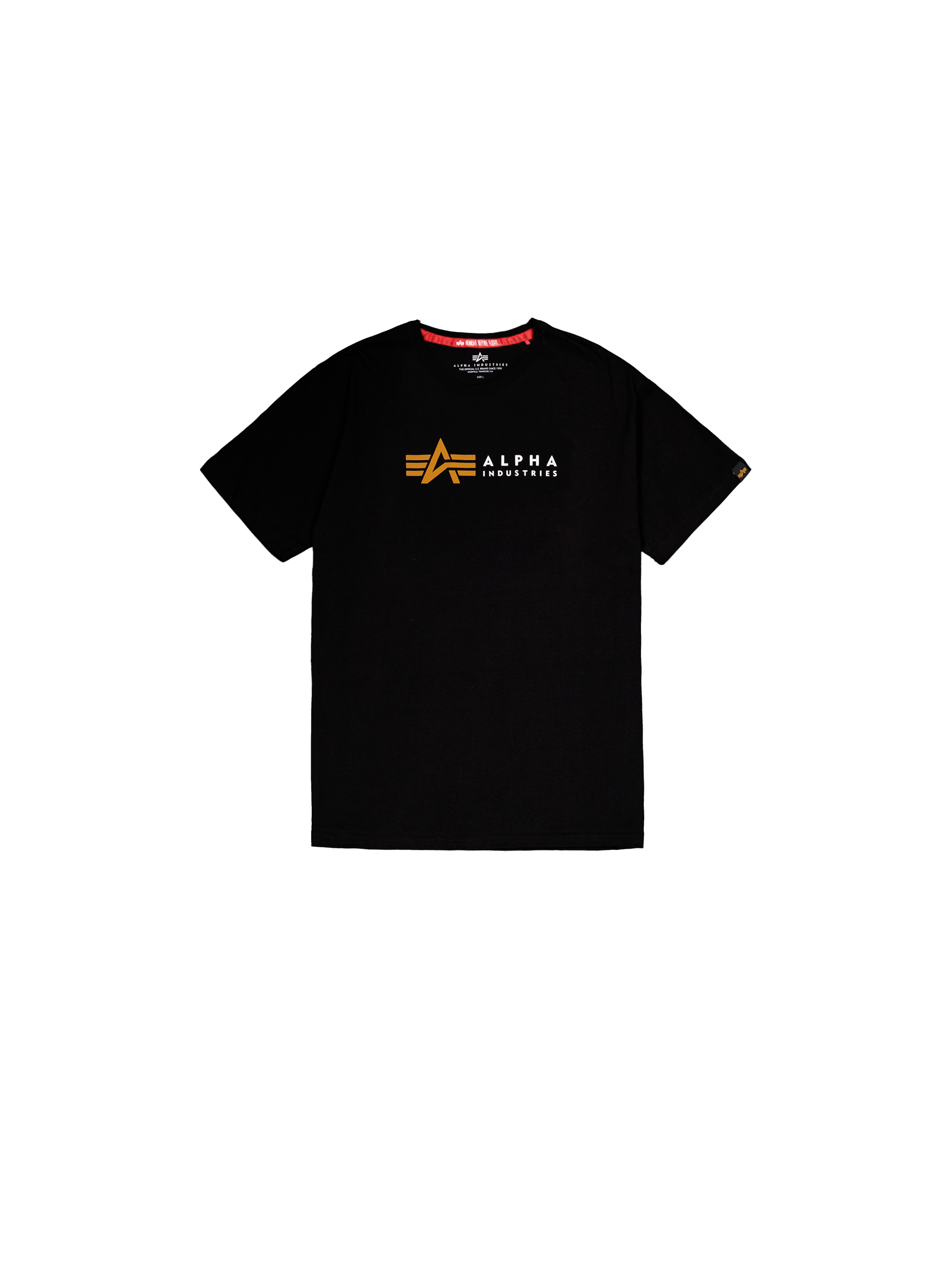 Alpha Label Puff Print T-Shirt black 118502PP_03_1_flatlay_00001_223011.png