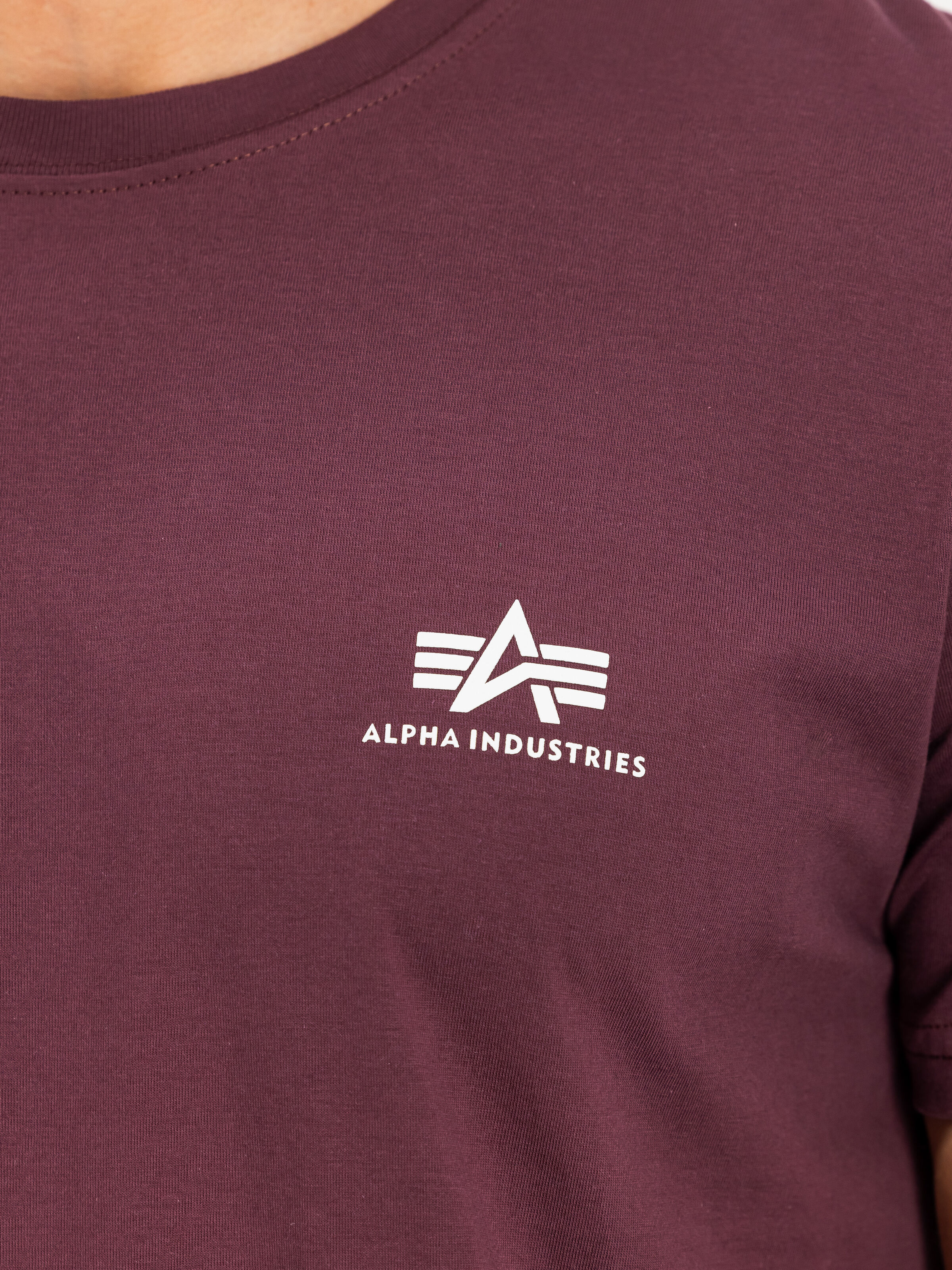 Basic Small Logo T-Shirt deep maroon 188505_21_3_detail_00001_199613