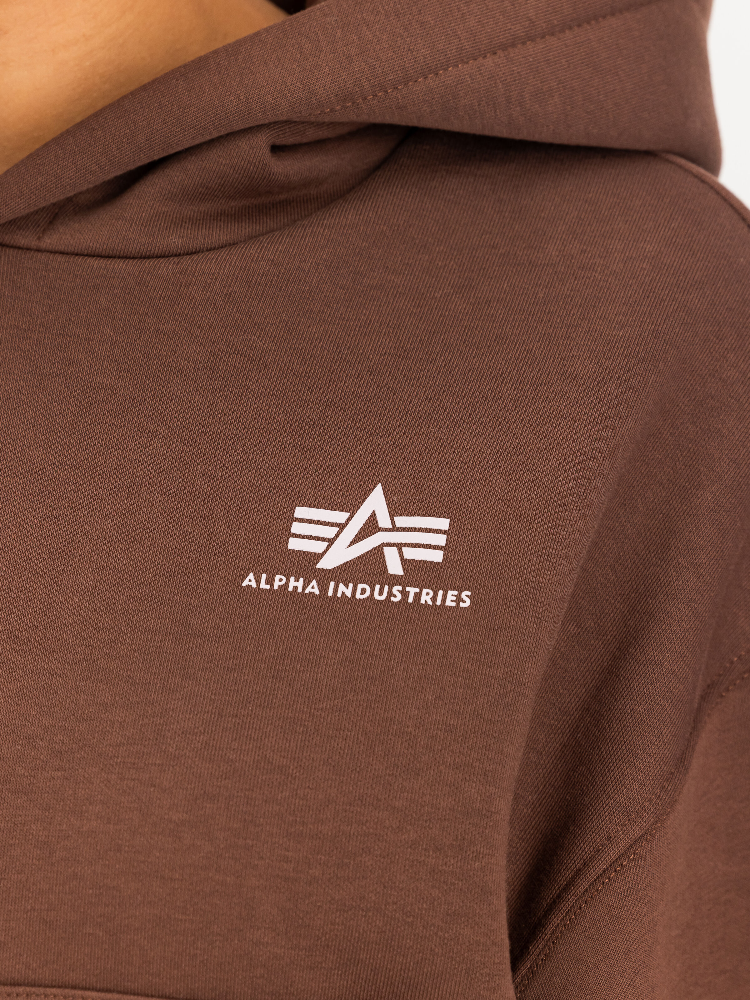 Basic Small Logo Hoodie Women powder brown 258041_204_3_detail_00001_229866