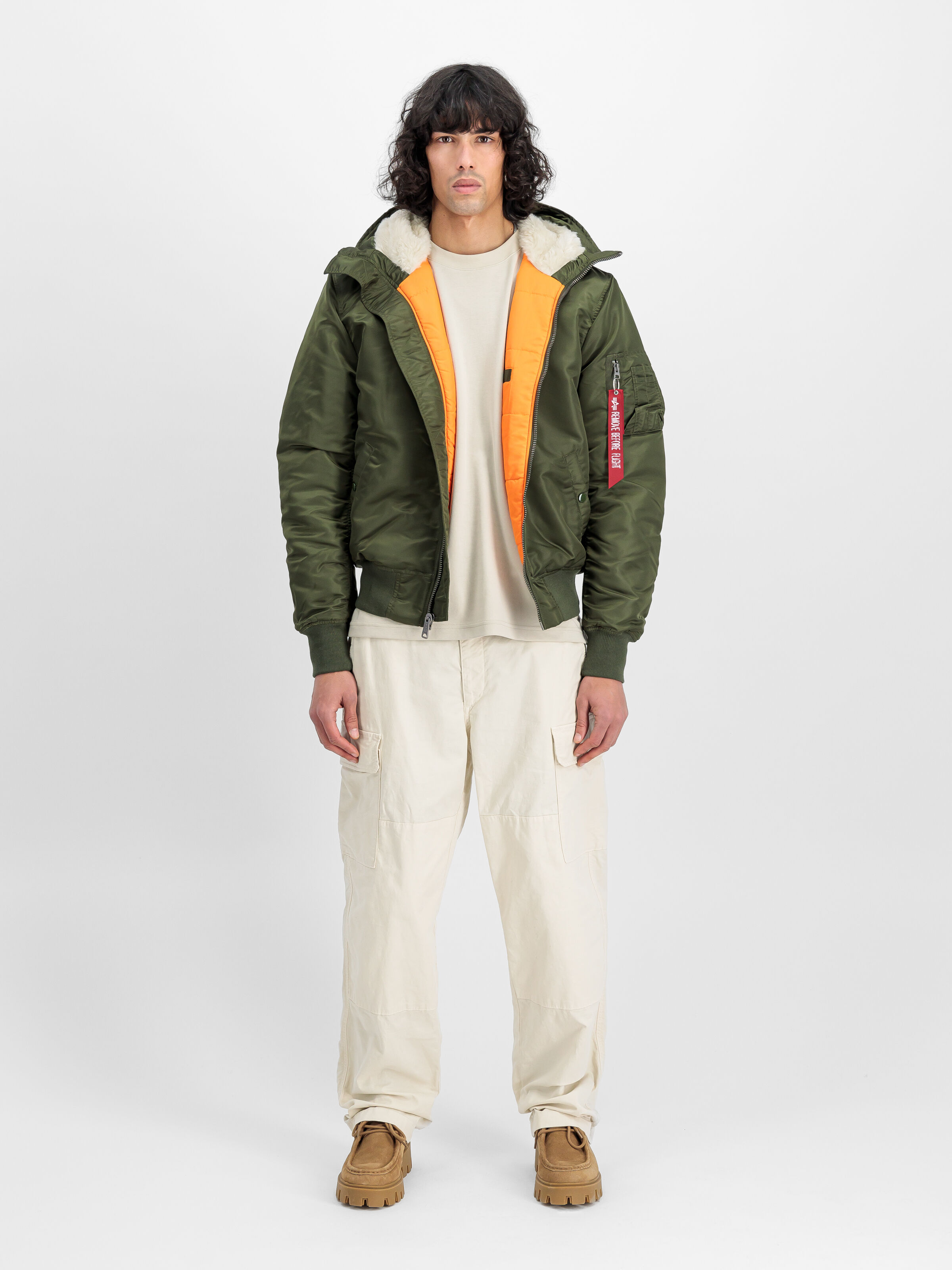 MA-1 Hooded Bomber Jacket dark green 158104_257_2_model_00001_128849