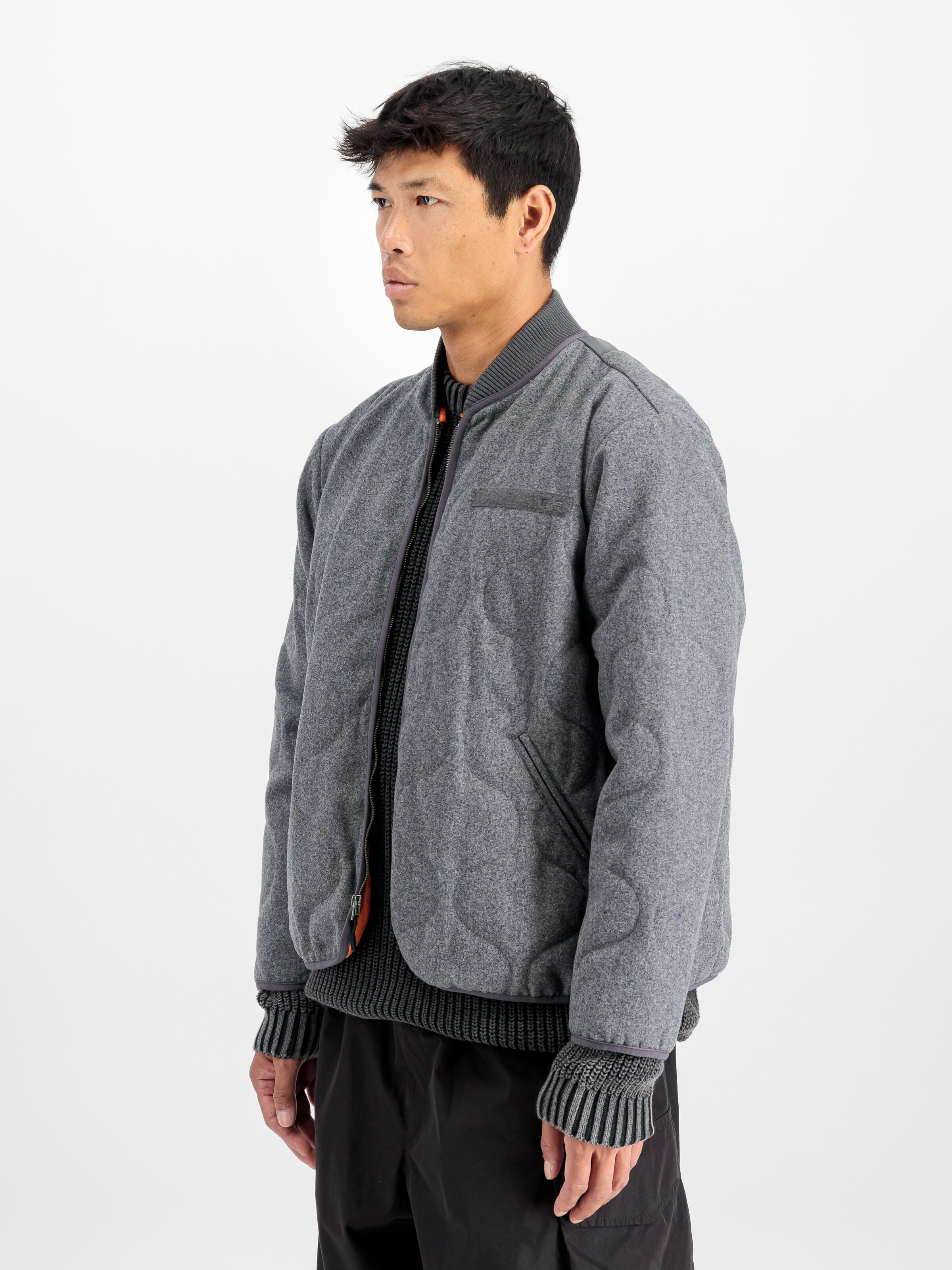 Quilted Liner Wool Outdoor Jacket silver 148113_31_2_model_00003_108511