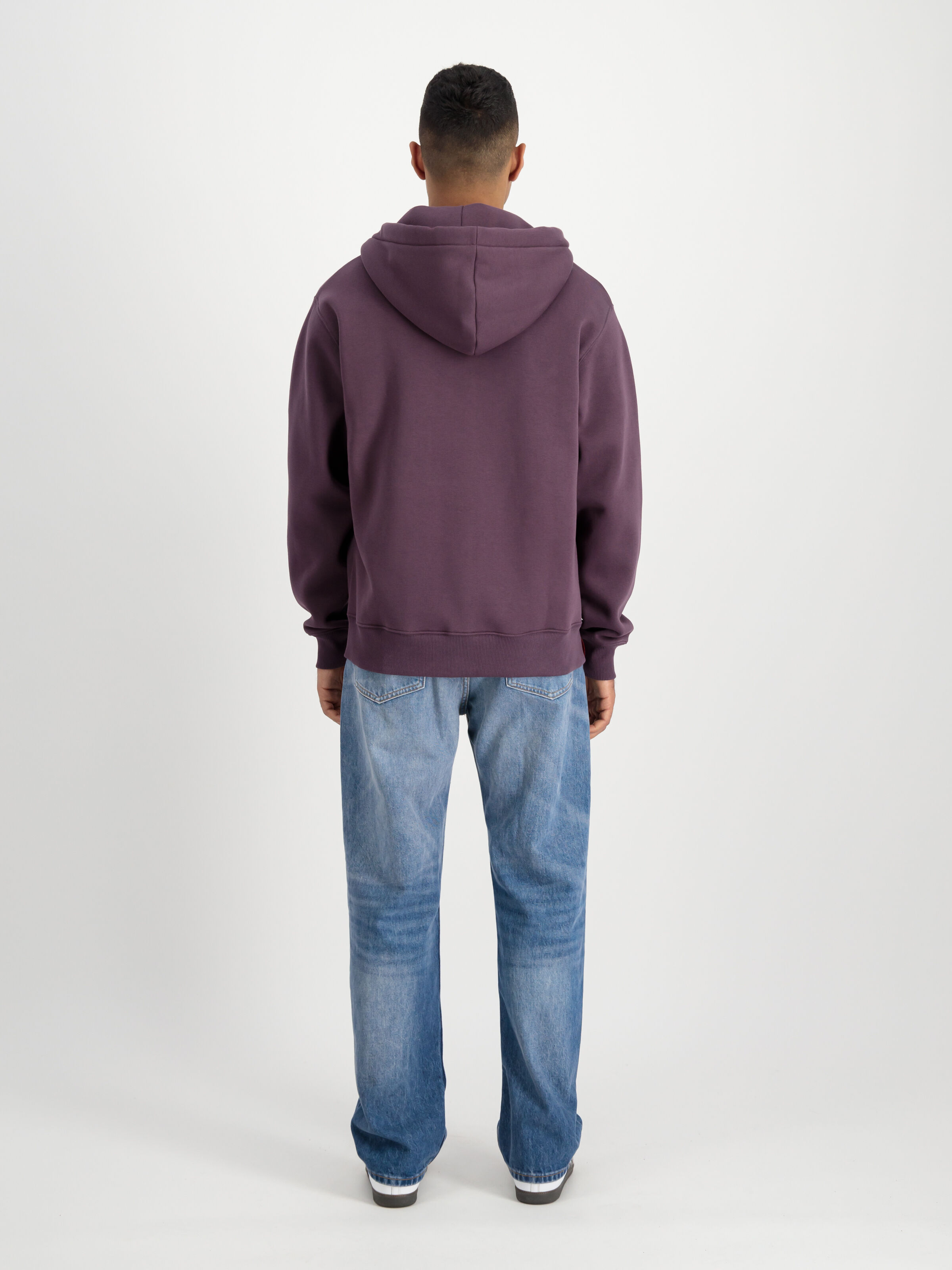 Basic Big Logo Zip Hoodie Plum 178325_719_2_model_00002_97488
