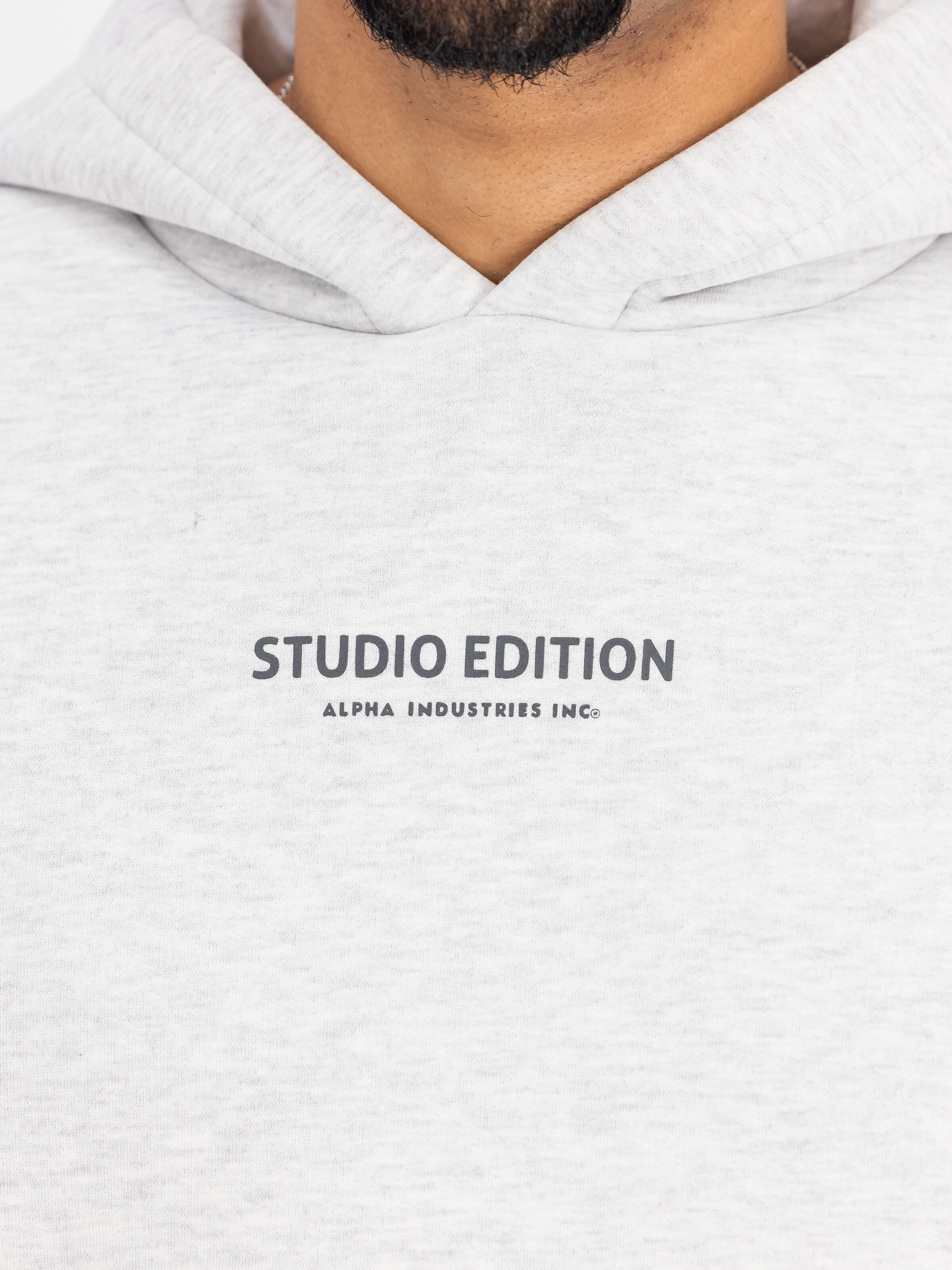 Studio Edition Backprint Hoodie pastel grey melange 156339_752_3_detail_00001_152023